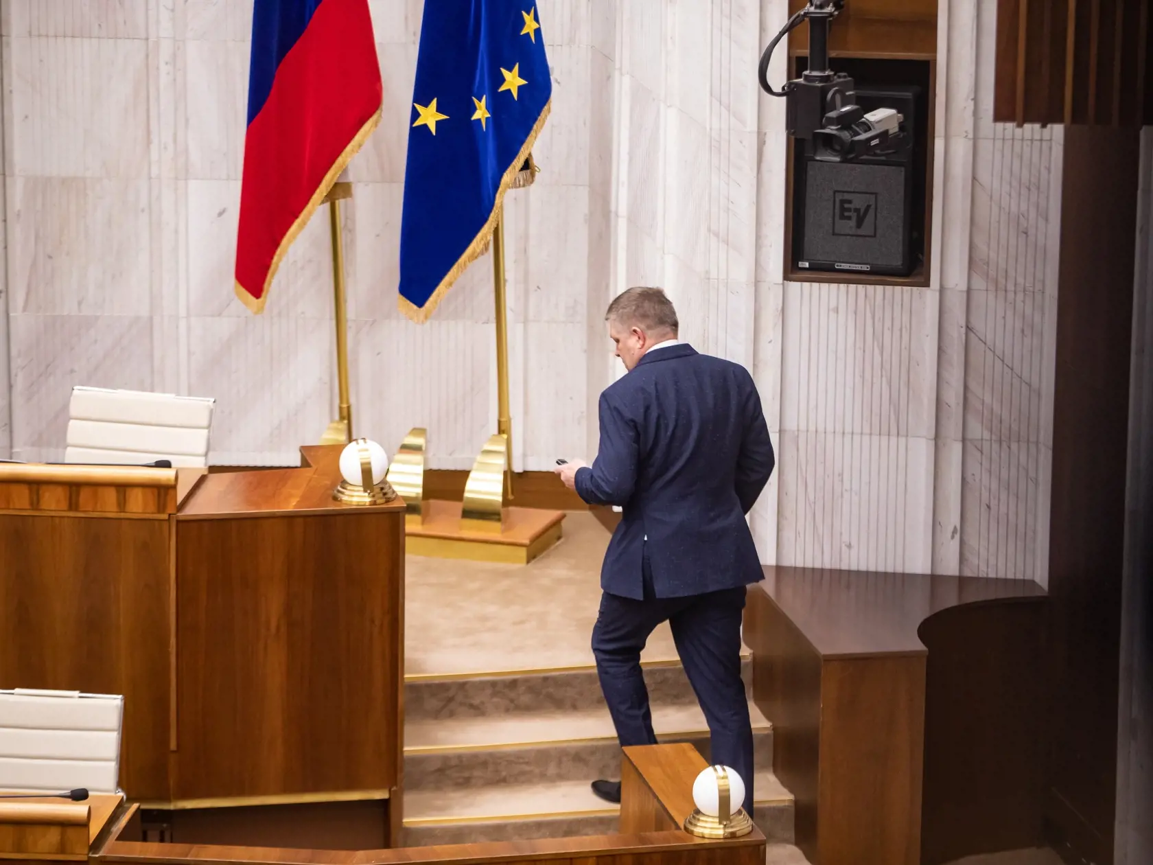 Na snímke predseda strany SMER - sociálna demokracia Robert Fico