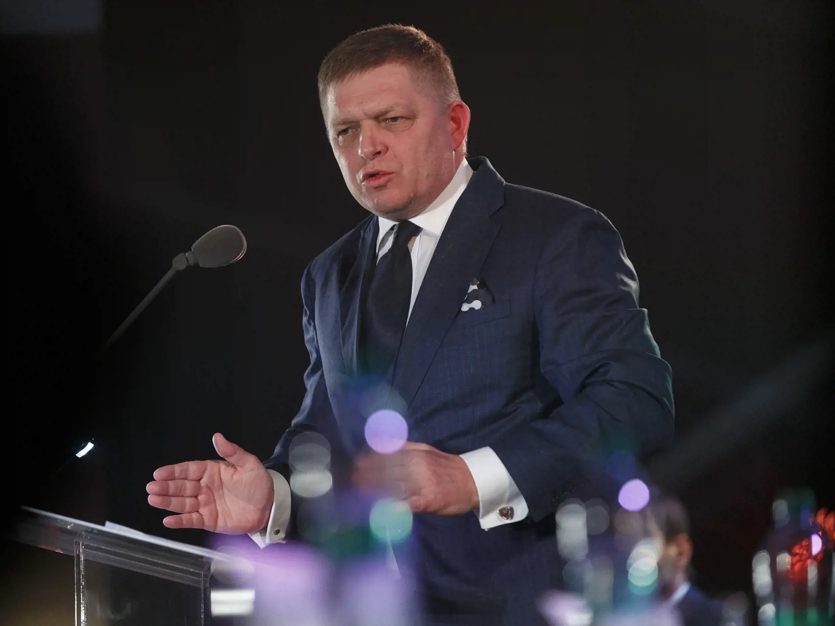 Na snímke predseda strany SMER - sociálna demokracia Robert Fico