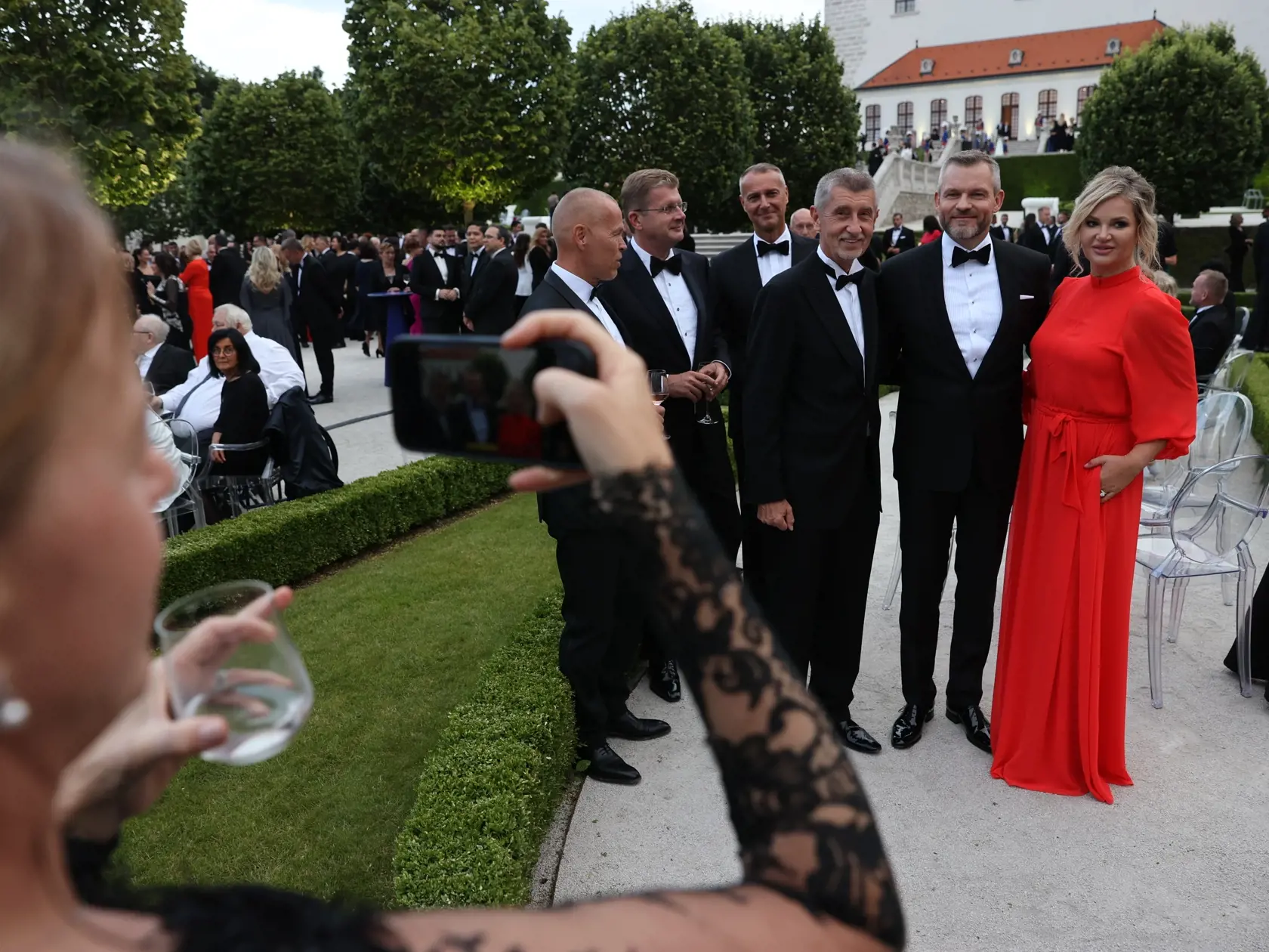 Slávnostná recepcia prezidenta SR Petra Pellegriniho na Bratislavskom hrade.