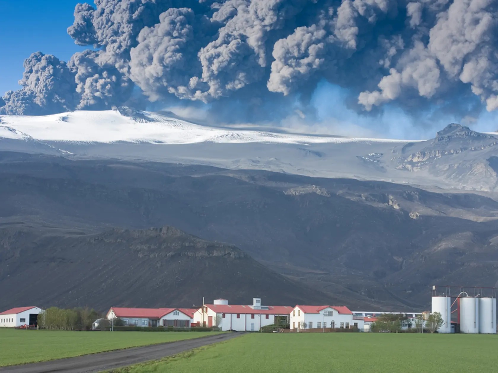 Islandská sopka Eyjafjallajökull