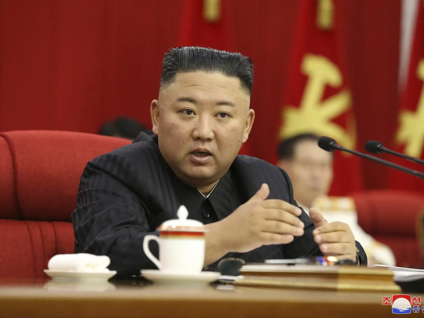 Kim Čong-un podľa štátnej tlačovej agentúry KCNA označil za dôležitú úlohu "dosiahnutie epochálneho kroku v riešení problémov súvisiacich s každodennými potrebami občanov". Najvyššiu prioritu majú "núdzové opatrenia" na boj proti pandémii.