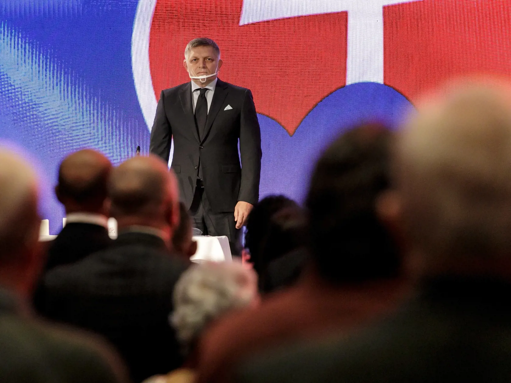 Predseda strany Smer – SD Robert Fico počas pracovného snemu strany Smer – SD v Bratislave 17. novembra 2021.