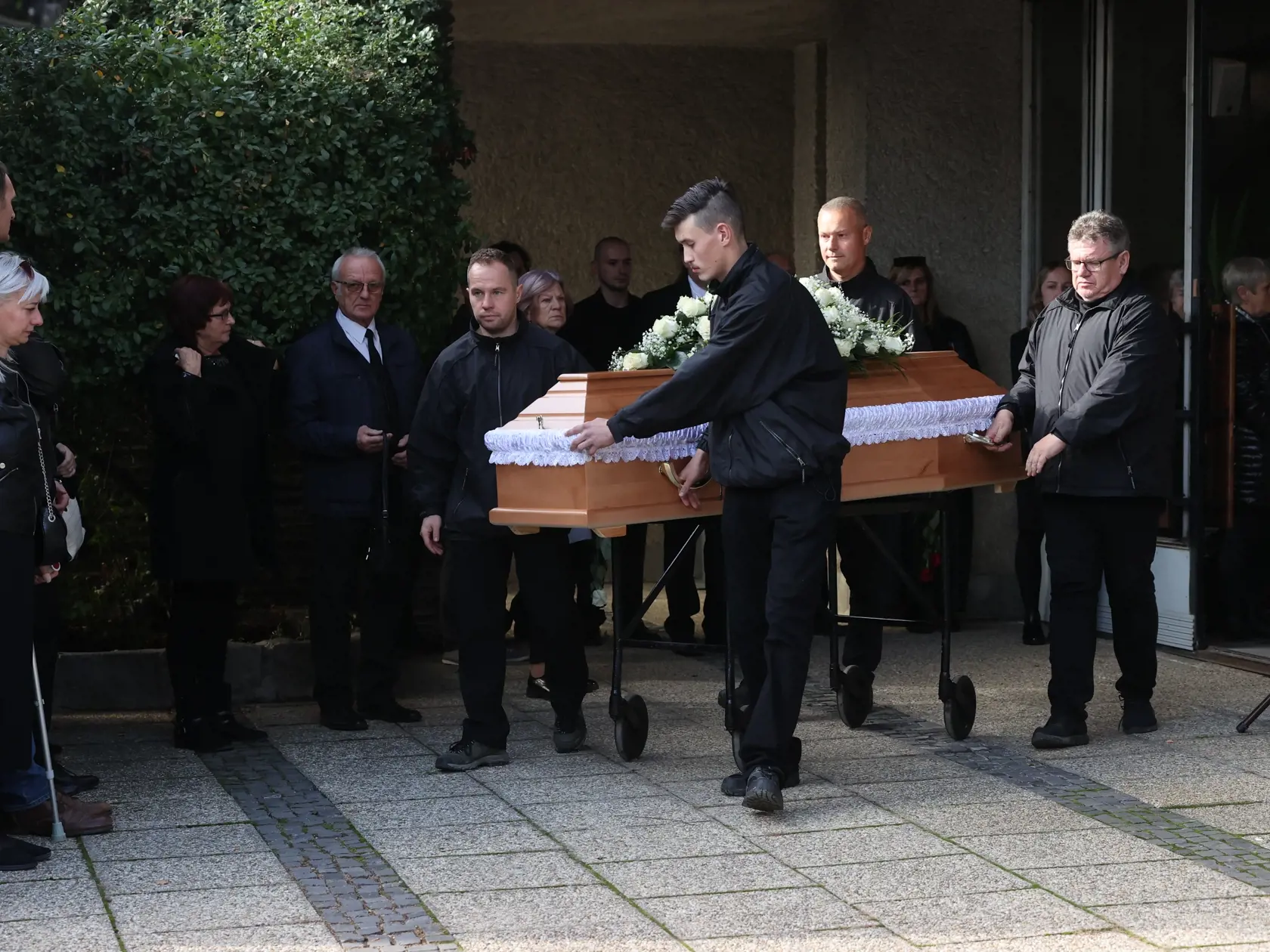 Pohreb Natálie Hamrákovej, ktorá zomrela pri nehode na Zochovej ulici v Bratislave.