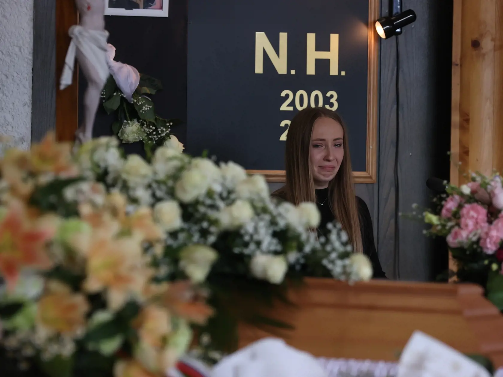 Pohreb Natálie Hamrákovej, ktorá zomrela pri nehode na Zochovej ulici v Bratislave.