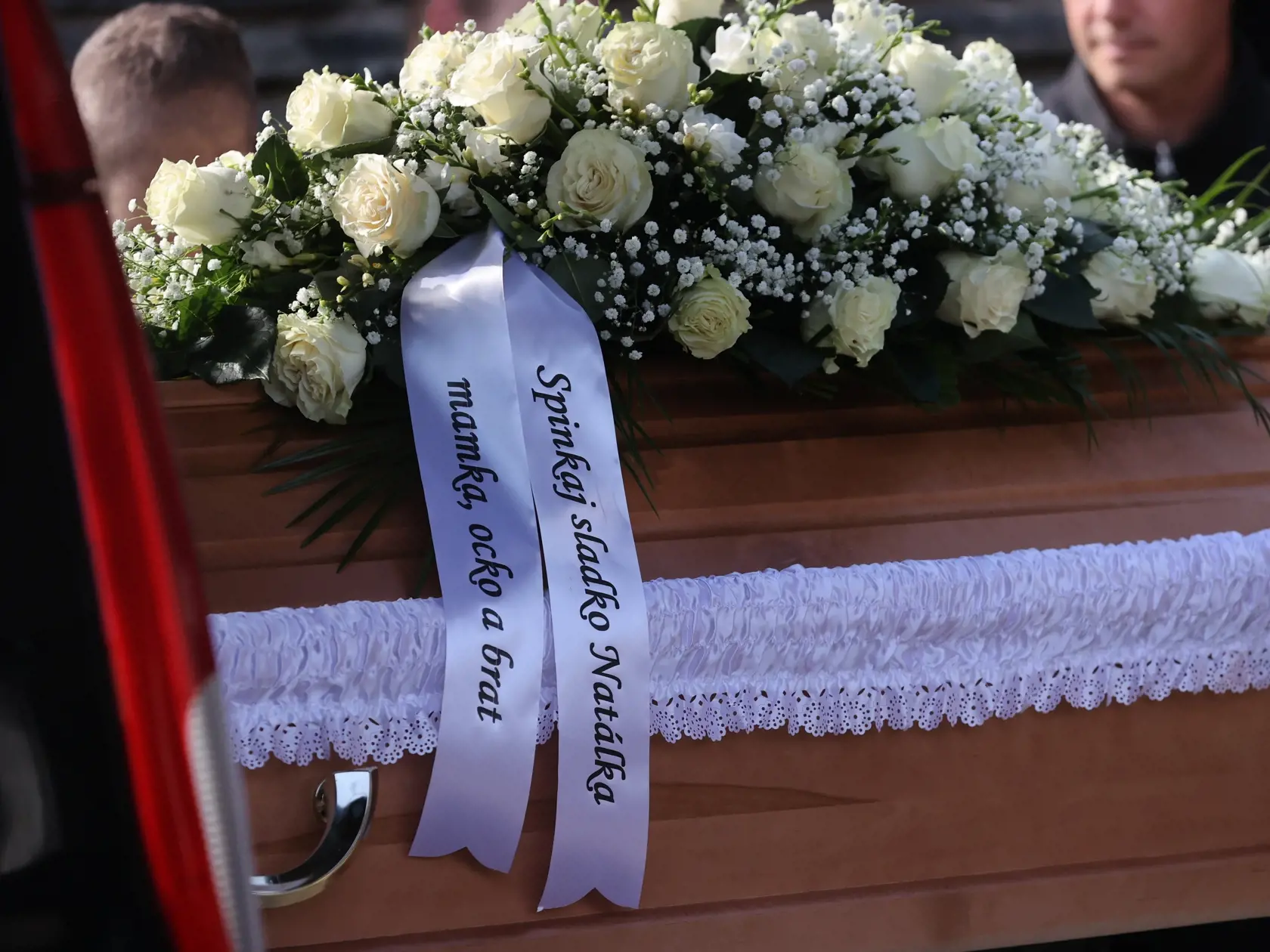 Pohreb Natálie Hamrákovej, ktorá zomrela pri nehode na Zochovej ulici v Bratislave.