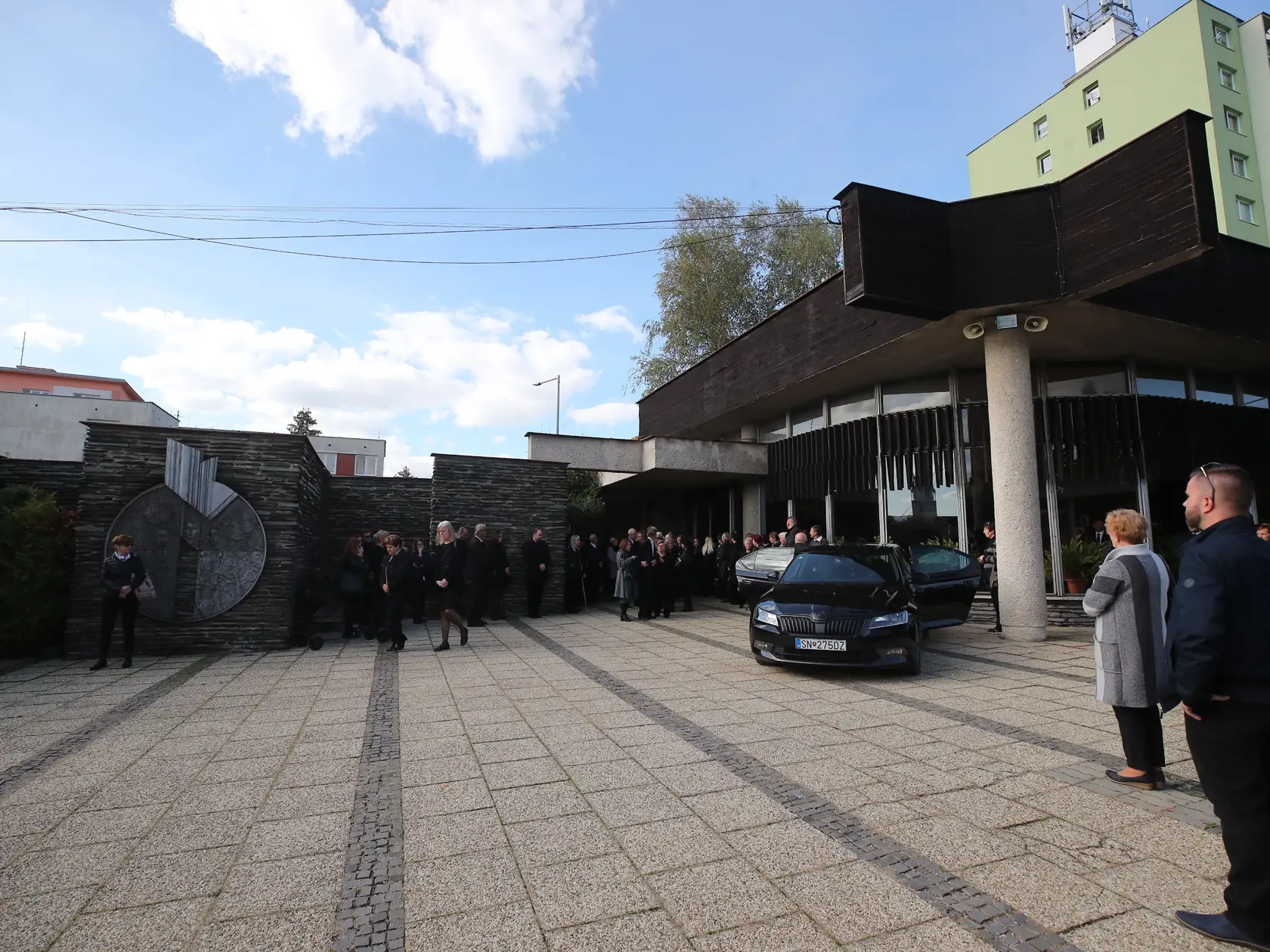 Pohreb Natálie Hamrákovej, ktorá zomrela pri nehode na Zochovej ulici.