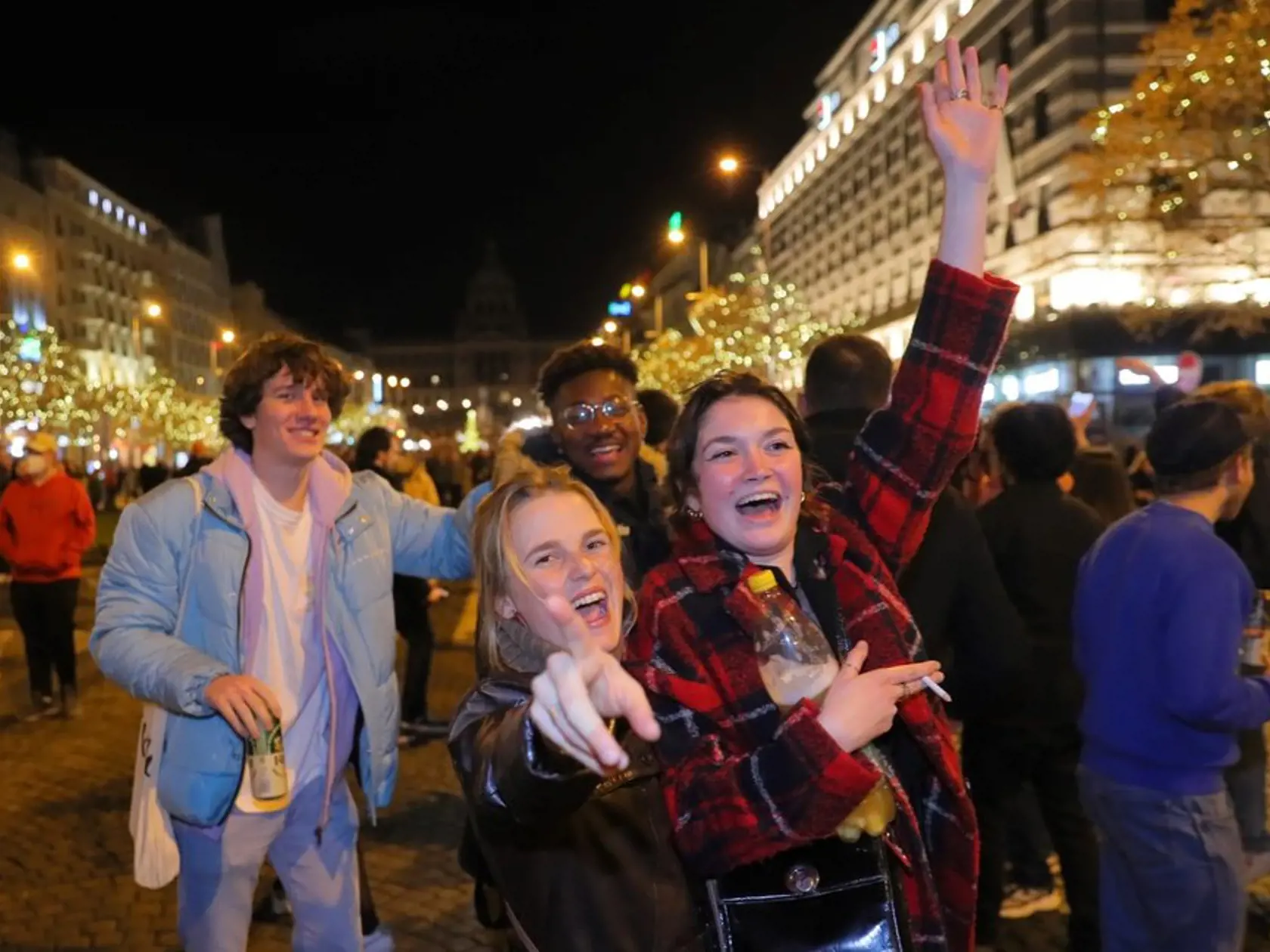 Silvester 2022 v Prahe.
