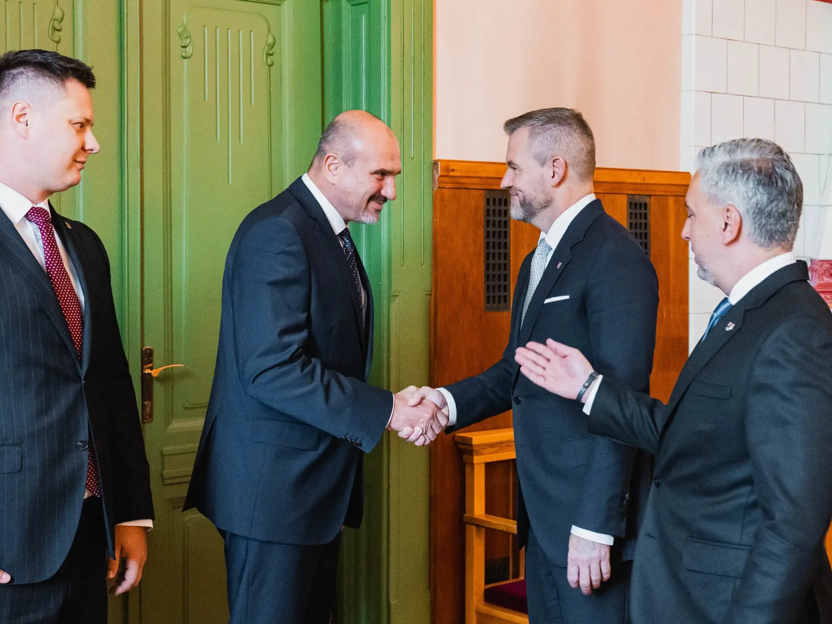 Návšteva Petra Pellegriniho u košického župana Rastislava Trnku.