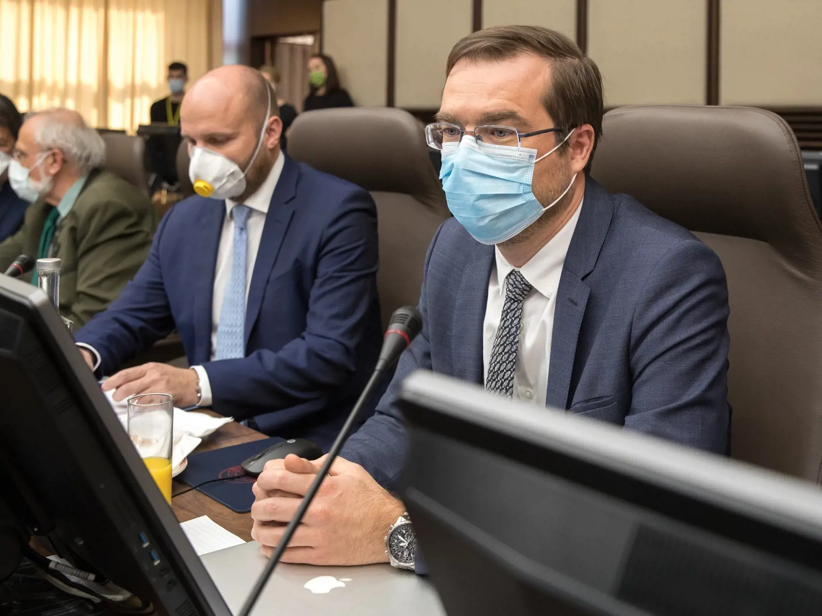 Spojené rokovanie vlády a krízového štábu v prípade pandémie Koronavírusu na Slovensku. Na snímke je minister zdravotníctva Marek Krajčí.