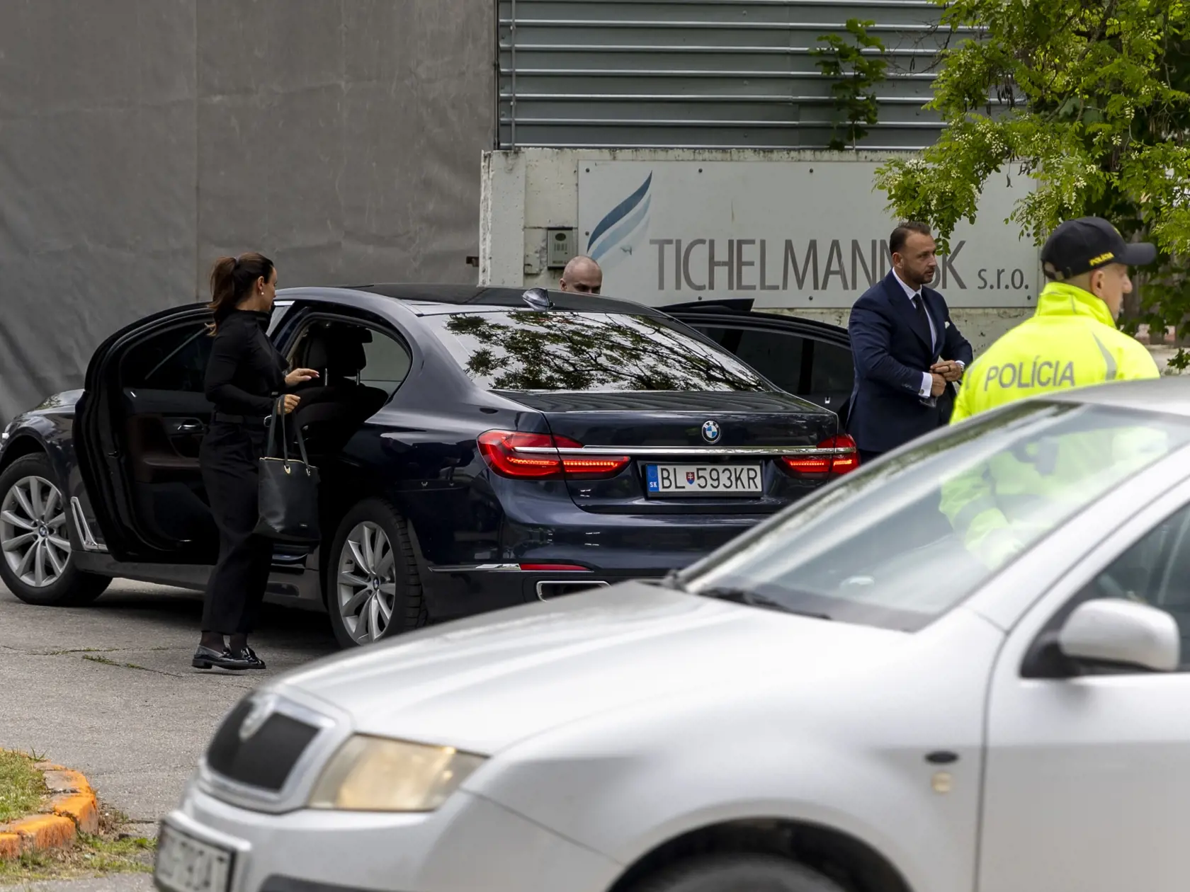 Pohreb zosnulej manželky poradcu ministra vnútra Ladislava Csemiho. 