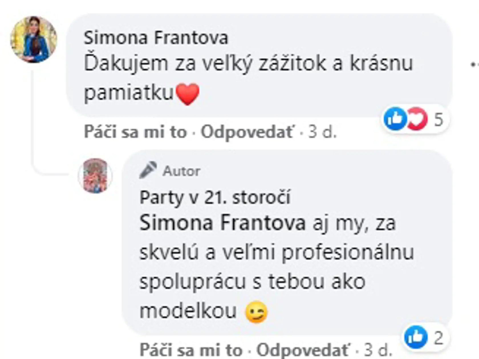 Simona bola nadšená účasťou v projekte.