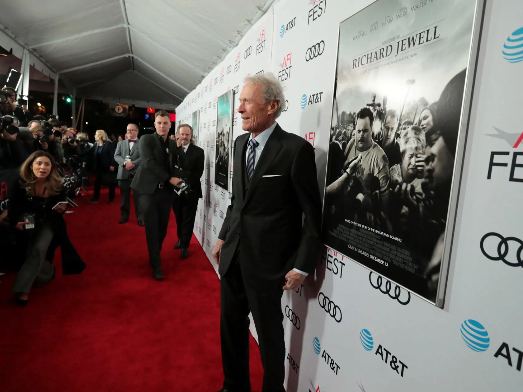 Clint Eastwood na premiére.