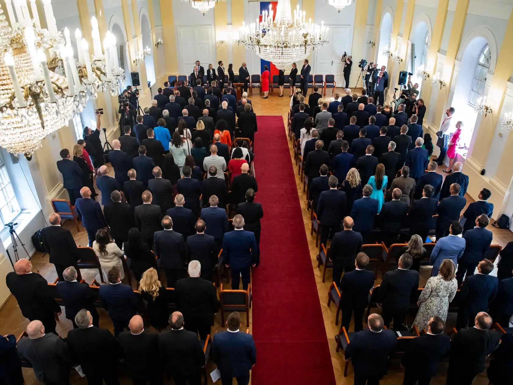 Priestory historickej budovy Národnej rady Slovenskej republiky.