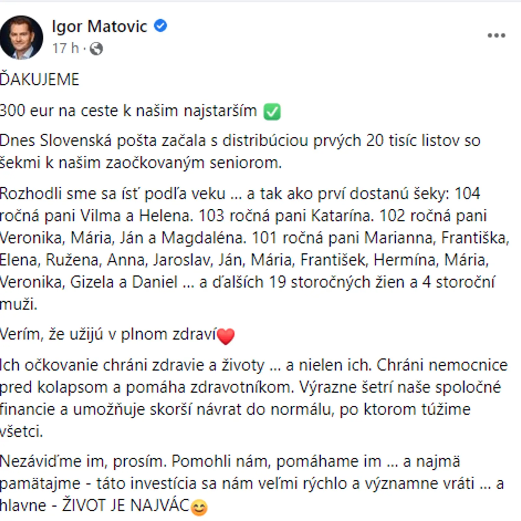 Už tieto dni si prví Slováci nájdu v schránkach šek s odmenou niekoľko stovák.