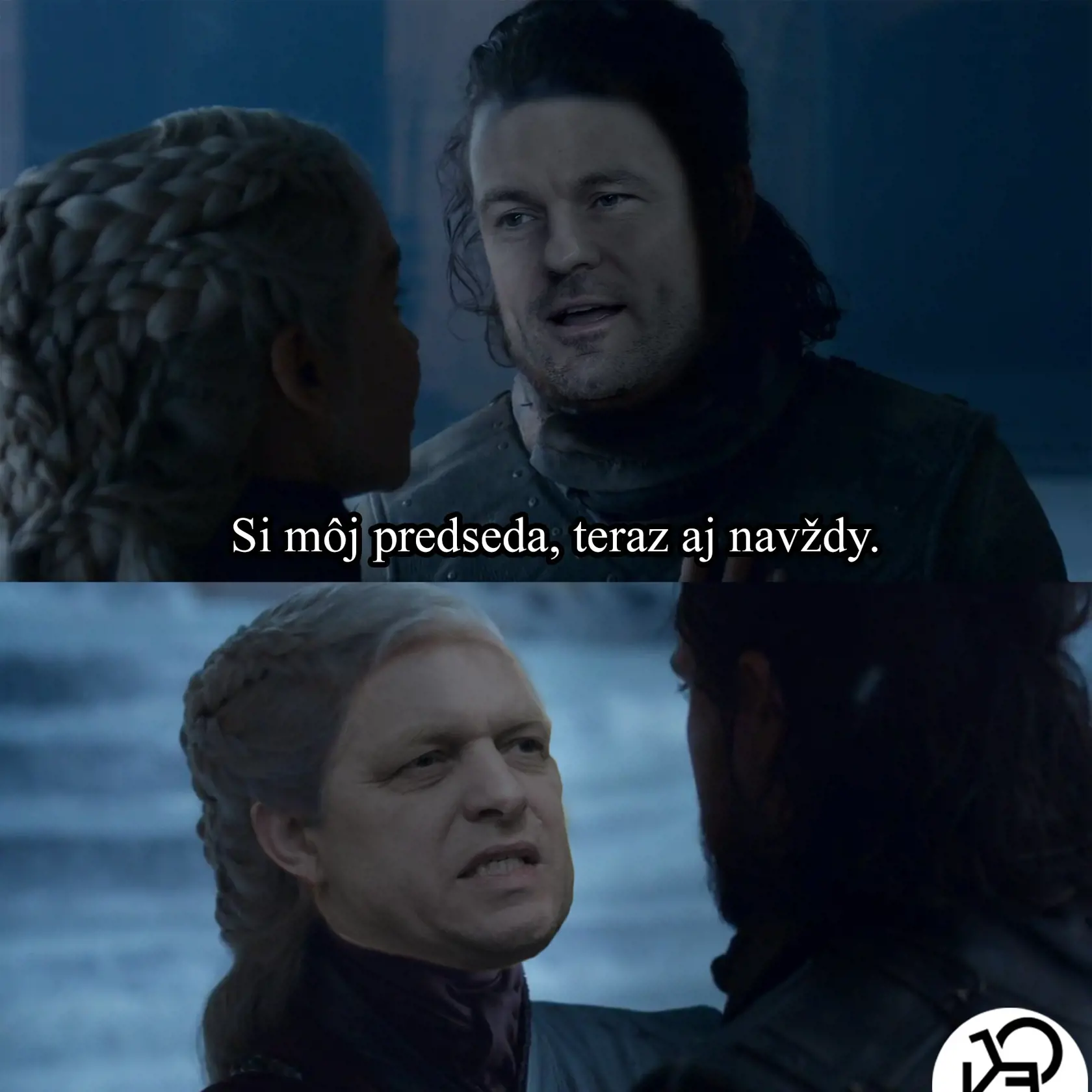 Zdá sa, že nakoniec žiadny súboj o predsednícke kreslo nebude. Scéna pochádza zo seriálu Game of Thrones.