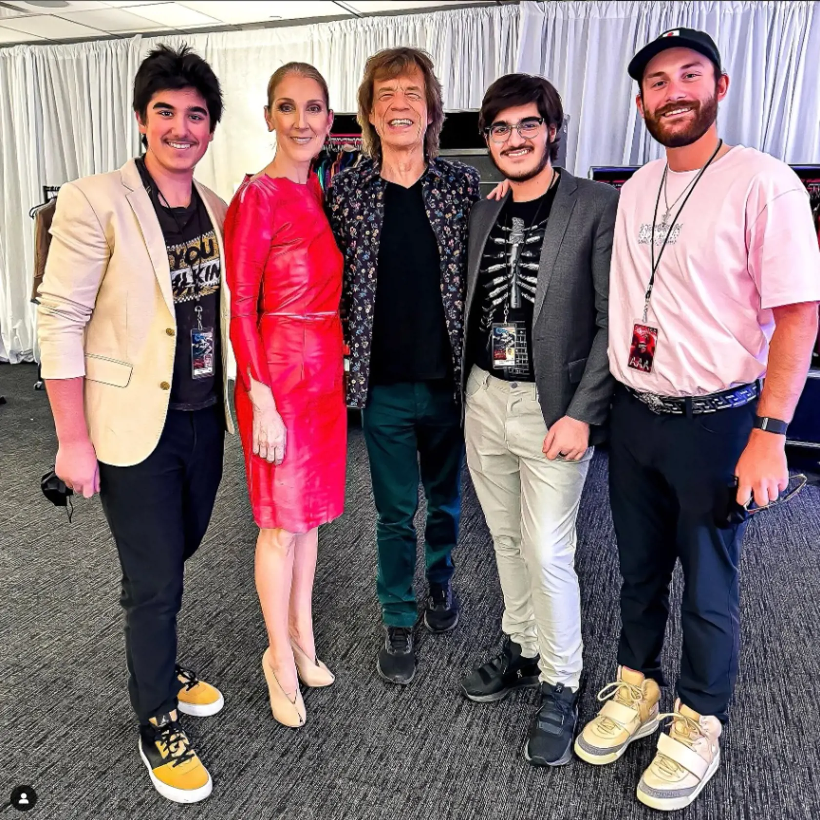 Céline Dion zobrala synov na koncert The Rolling Stones.