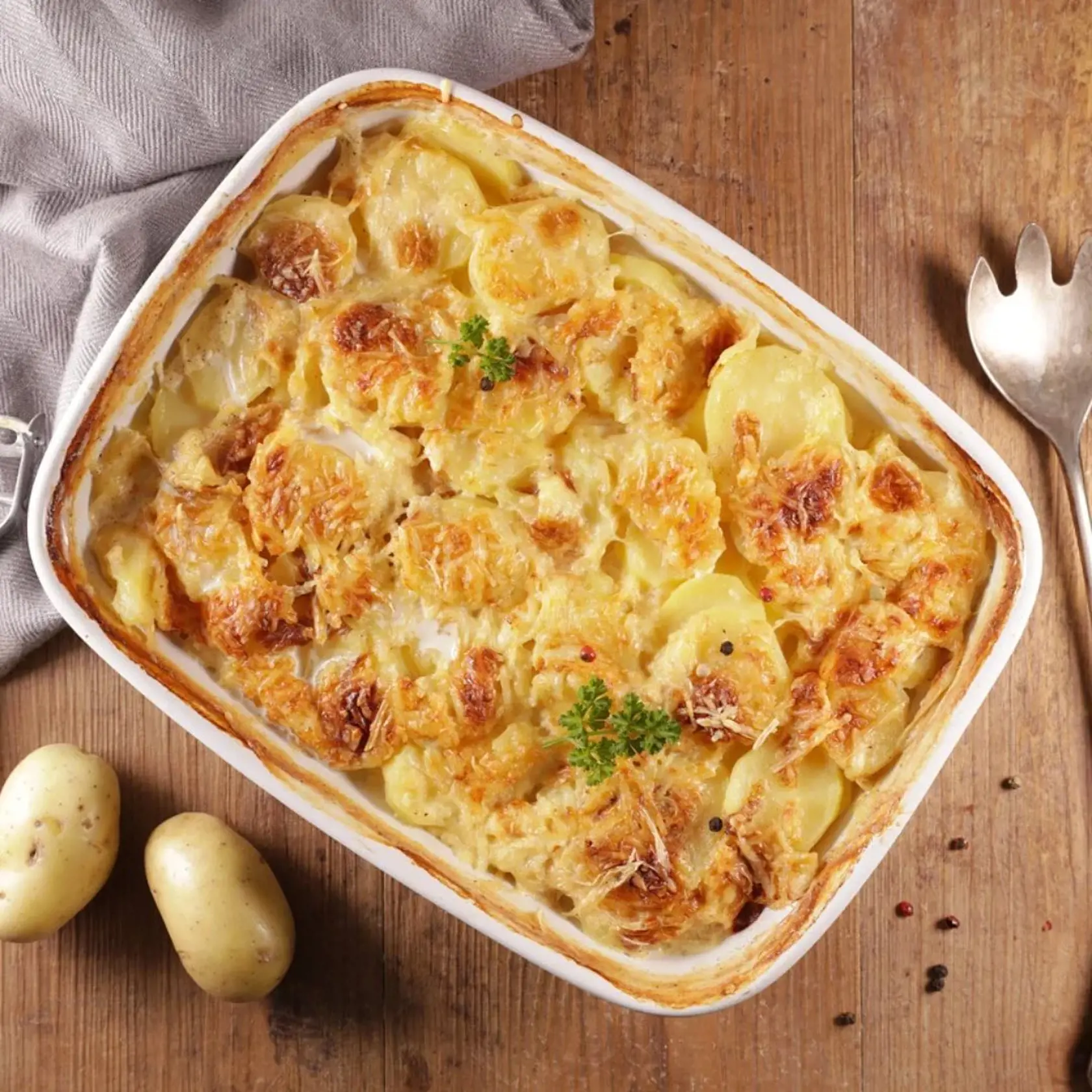 Zemiaky zapečte a pridajte avokádovú omáčku.