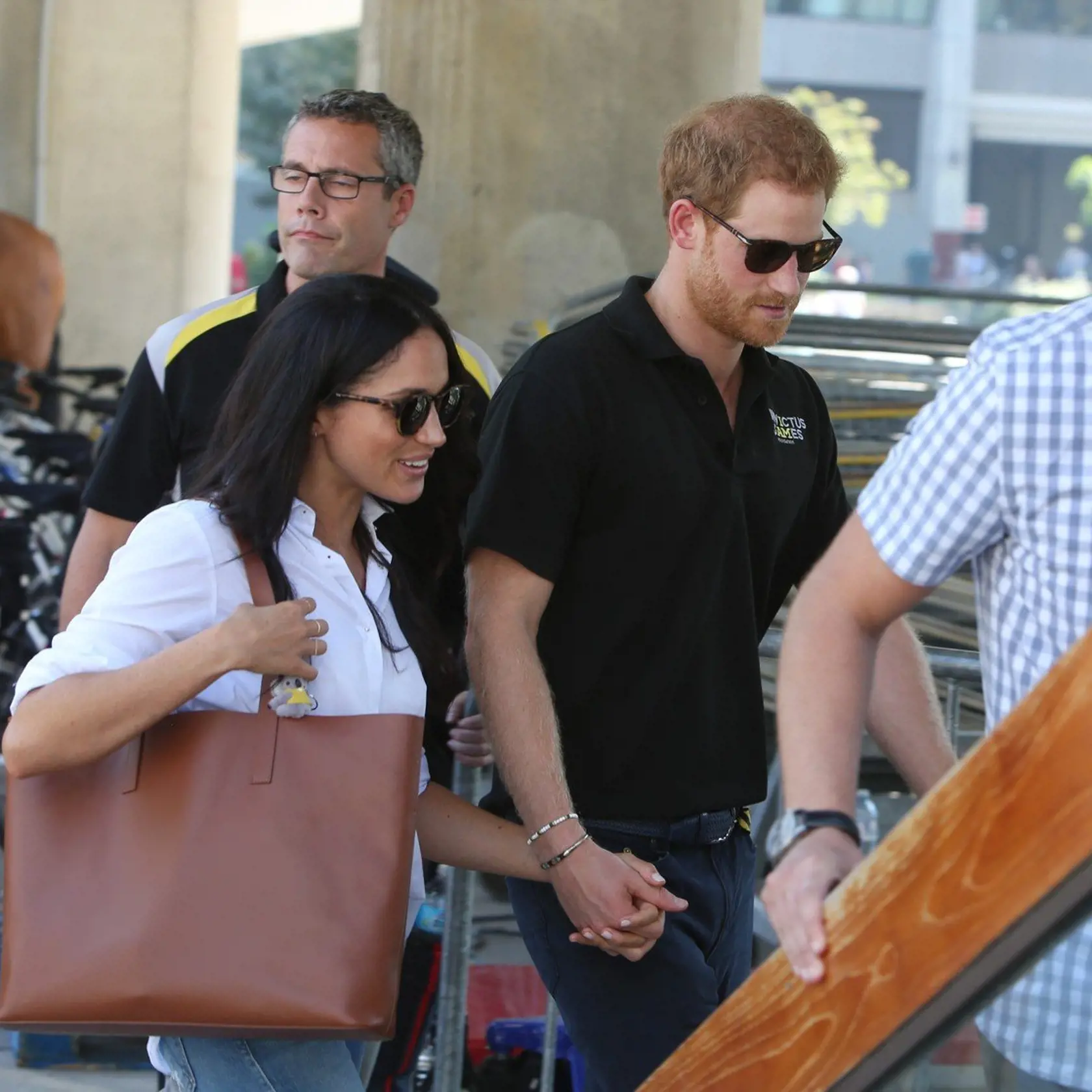 Prince Harry and Meghan Markle spotted leaving the tennis tournament for the Invictus Games. Pictured: Prince Harry and Meghan, Image: 350486580, License: Rights-managed, Restrictions: -CAN, Model Release: no, Credit line: Profimedia, Splash