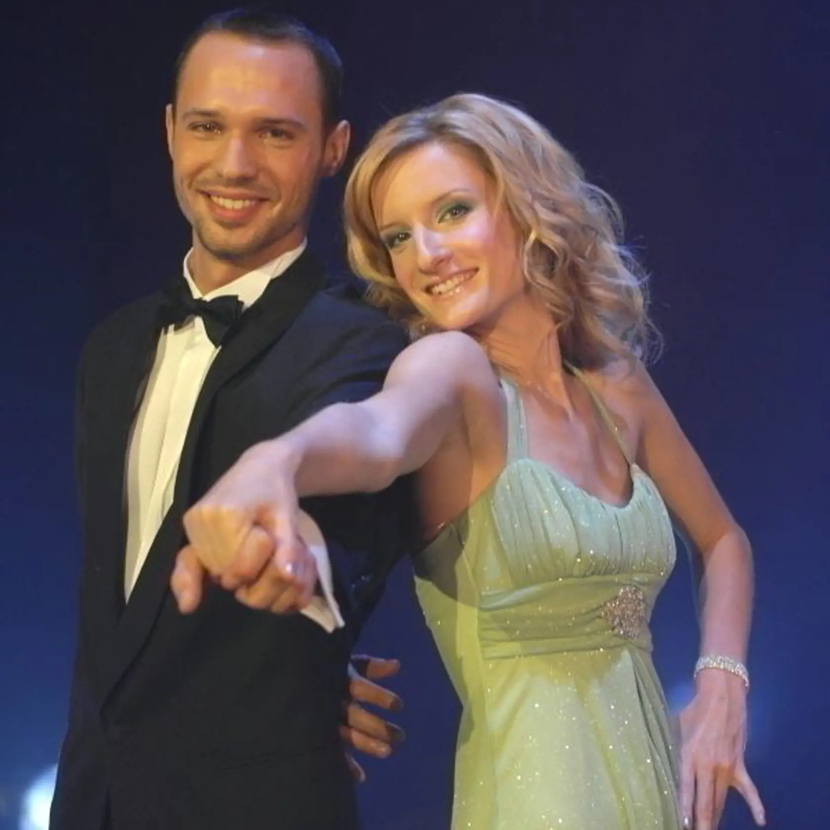 Legendárna moderátorská dvojica Martin Pyco Rausch a Adela Vinczeová (vtedy ešte Banášová).
