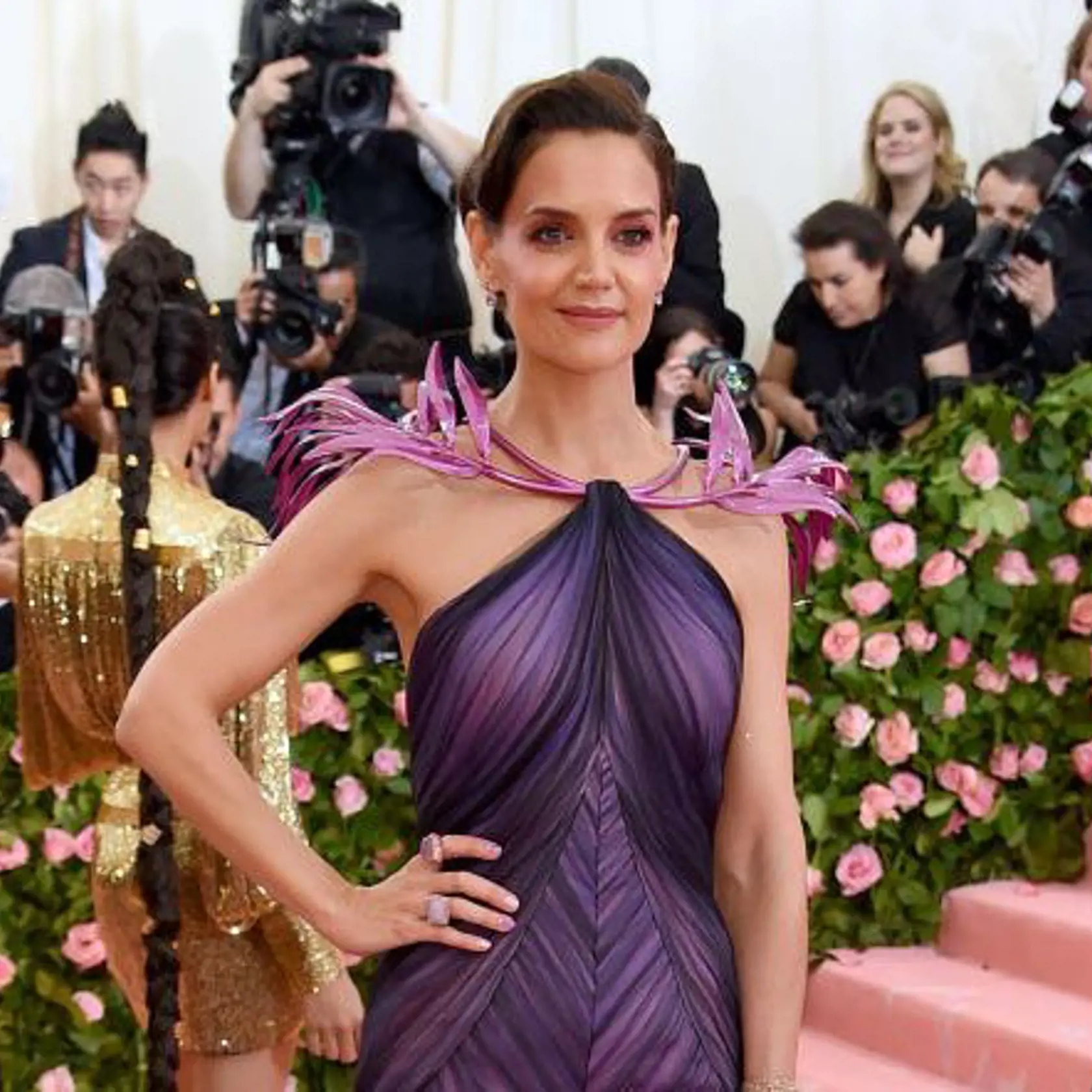NEW YORK, NEW YORK - MAY 06: Katie Holmes attends The 2019 Met Gala Celebrating Camp: Notes on Fashion at Metropolitan Museum of Art on May 06, 2019 in New York City. (Photo by Jamie McCarthy/Getty Images)