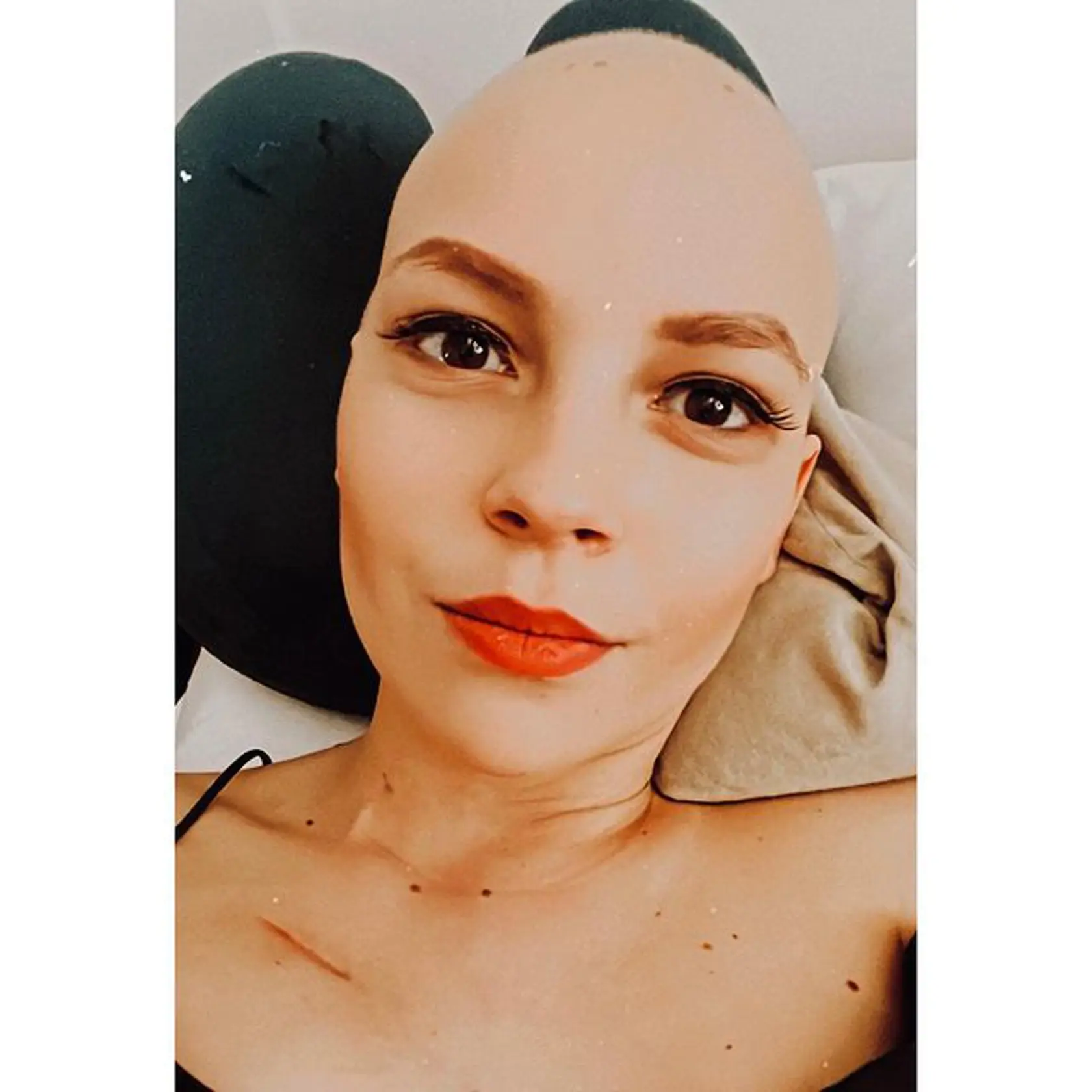 Na tento záber bez vlasov zbierala odvahu mesiace.