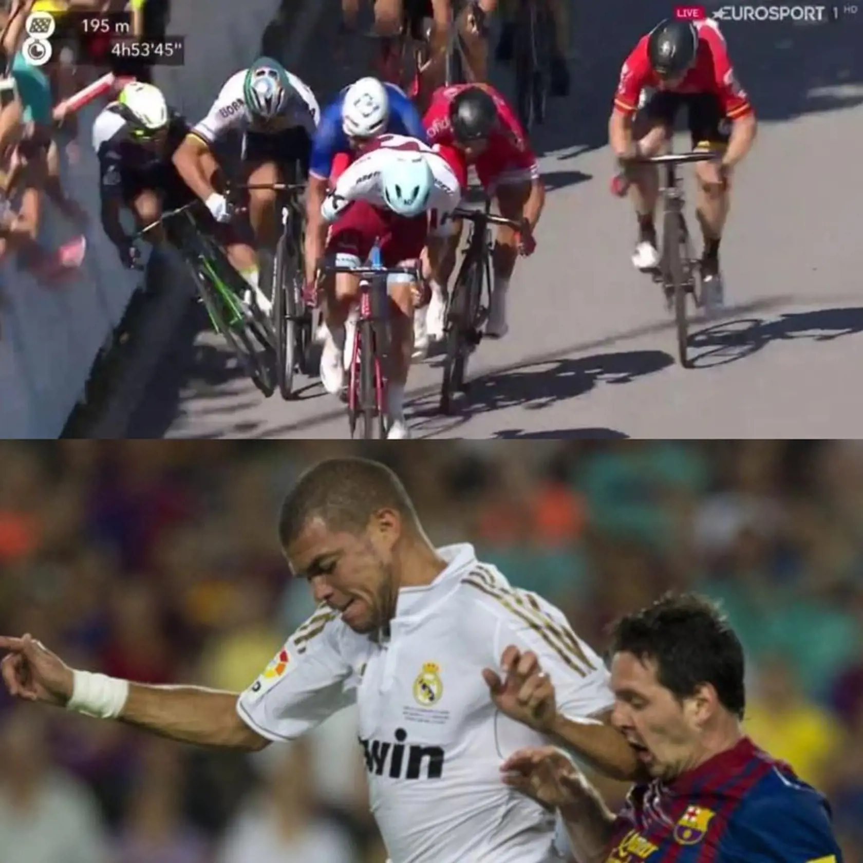 Mark Cavendish okúsil, čo futbalisti zažívajú v každom zápase.