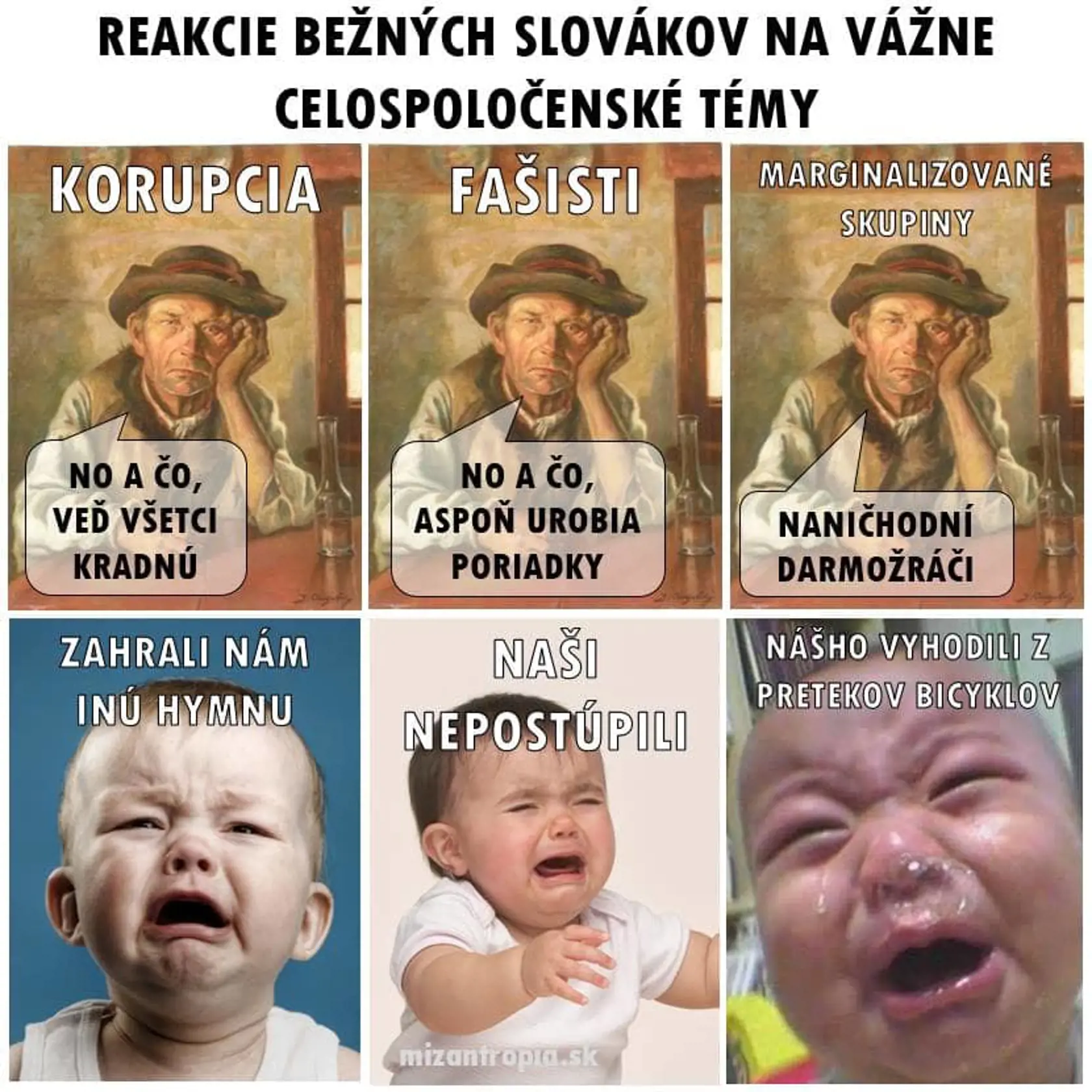 Slovenský národ vystihnutý v jednom jedinom obrázku.
