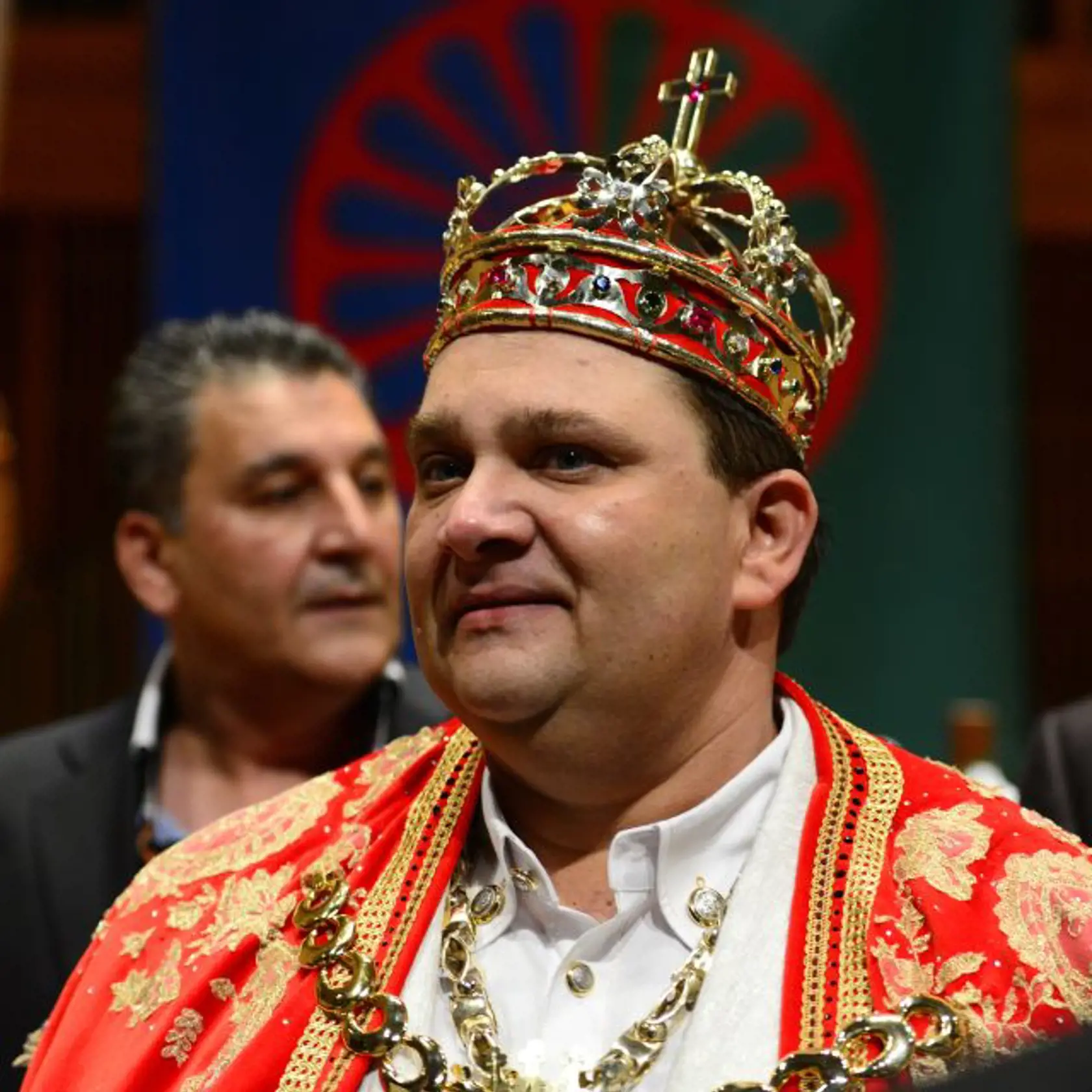 Korunovácia rómskeho kráľa 12. apríla 2014 v košickom Dome umenia. FOTO TASR – Milan Kapusta