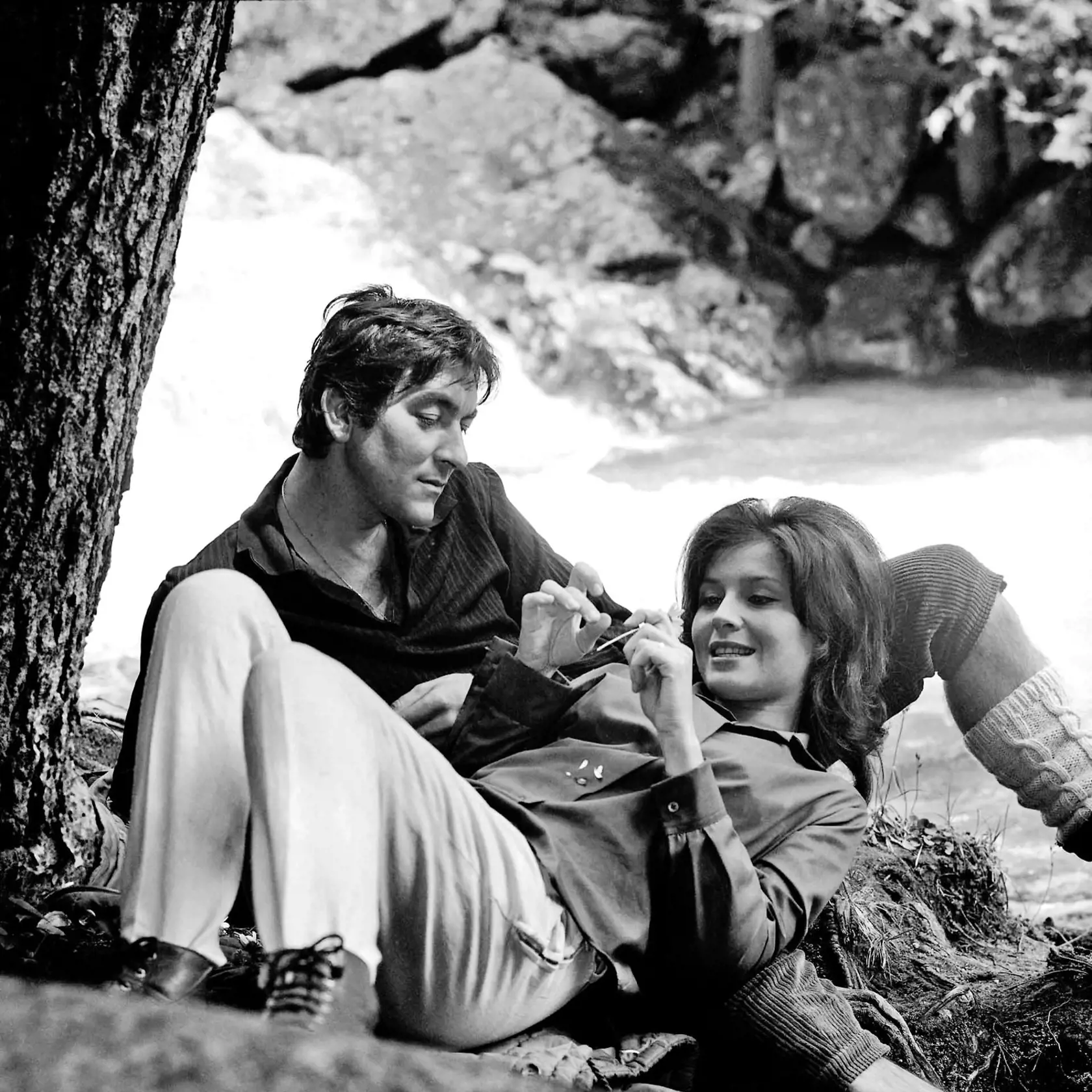 Milka Vášáryová a Štefan Kvietik († 90) vo filme Medená veža (1970).