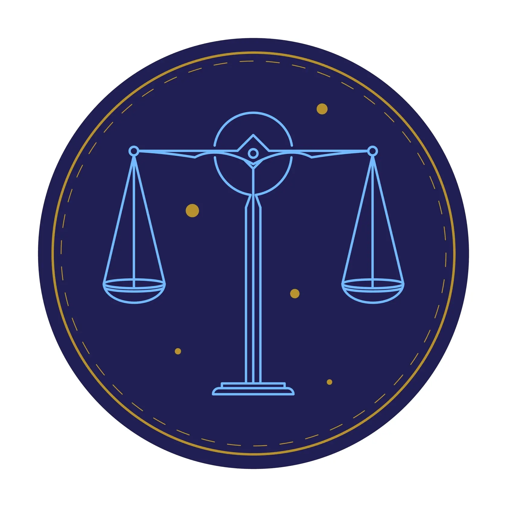 Libra,Zodiac,Sign,,Circle,Astrological,Horoscope,Symbol,With,Balance,Scale