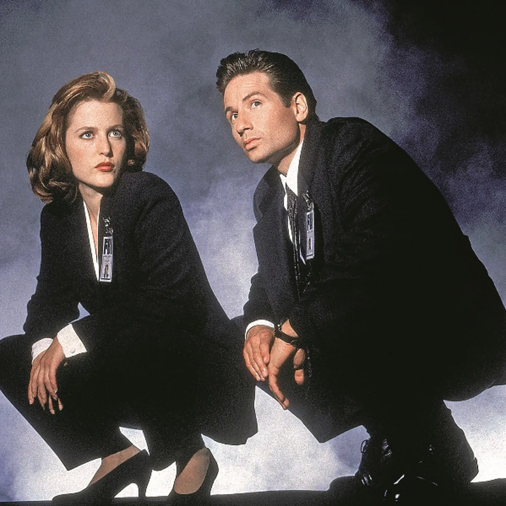 Kedysi: Hlavní predstavitelia seriálu Akty X Gillian Andersonová a David Duchovny v roku 1993.