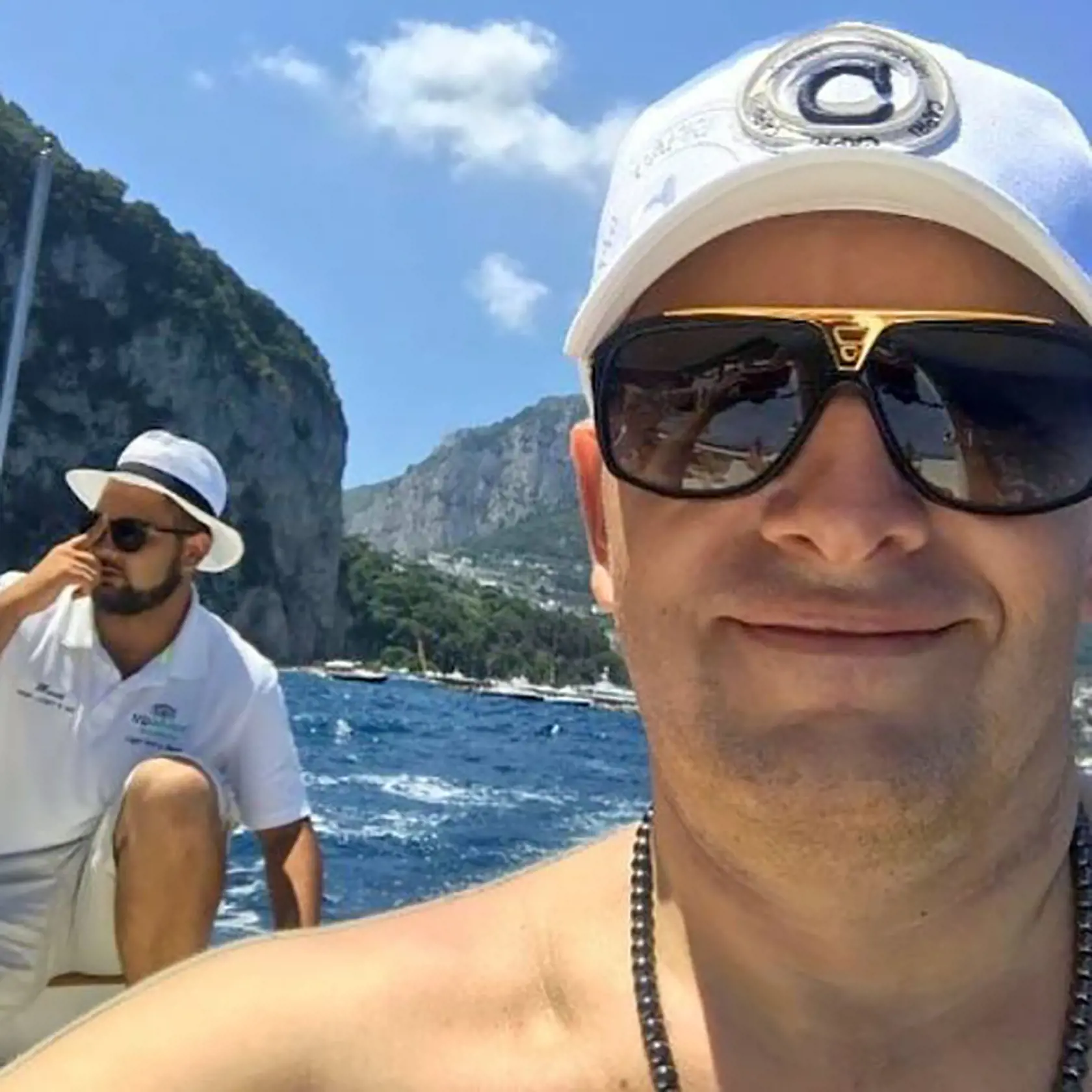 Boris Kollár na lodi