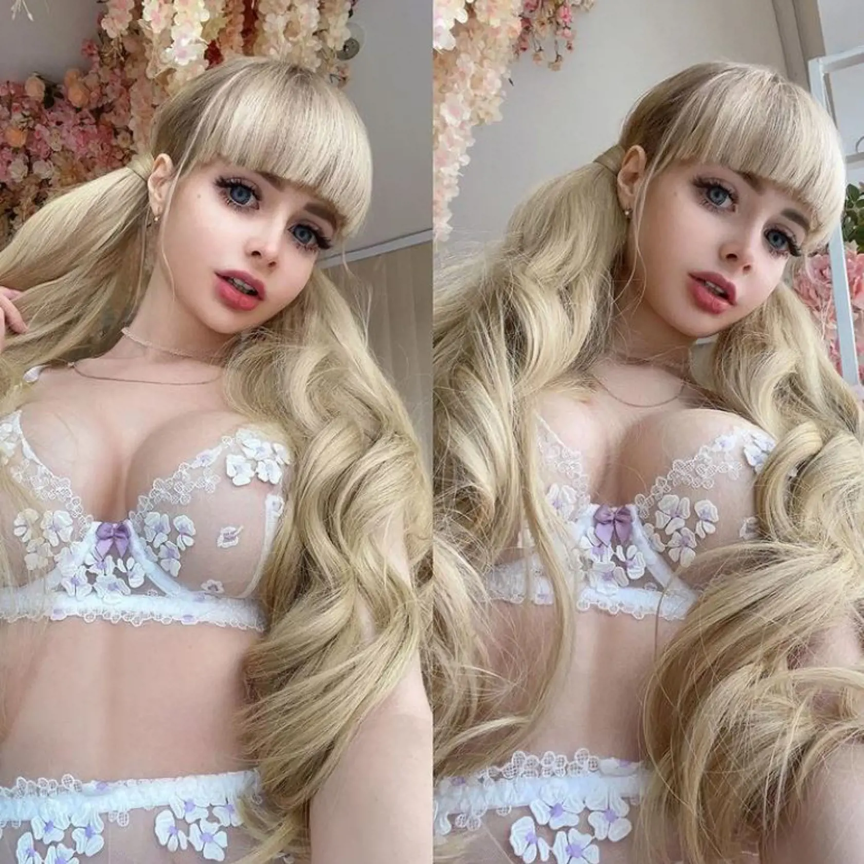 Angelica má dnes už 33 rokov, jemný vzhľad, obvod pása 51 cm, obvod hrudníka 32E, dlhé nohy a takmer bezchybný vzhľad. V Rusku je veľmi slávna, pretože bola odmalička vychovávaná ako bábika Barbie, žena narodená, aby sa stala Barbie.