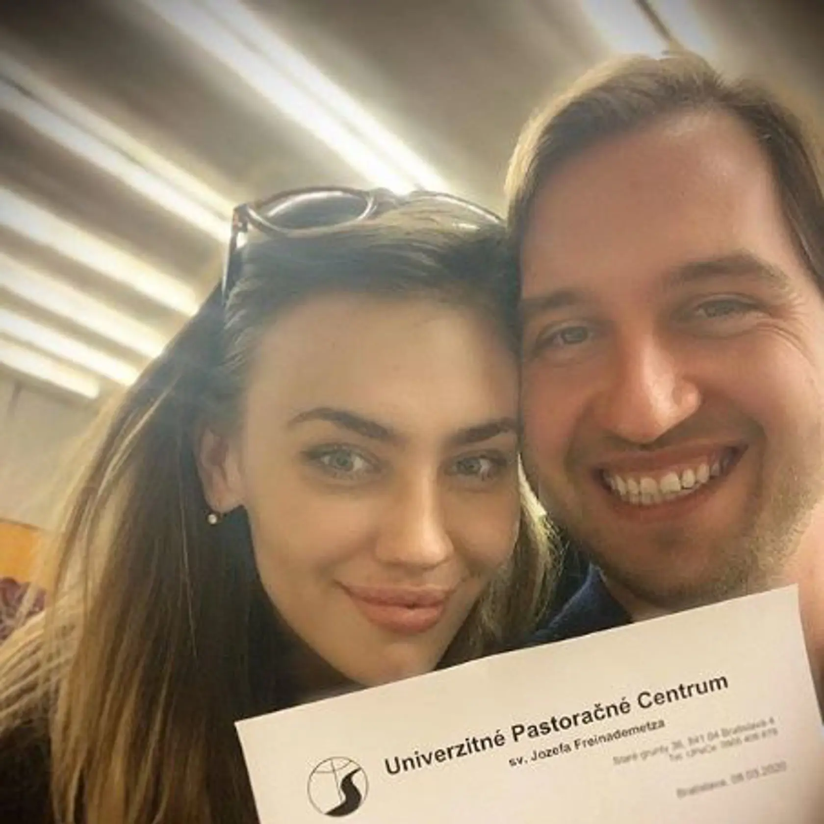 Samuel Tomeček s dnes už manželkou.