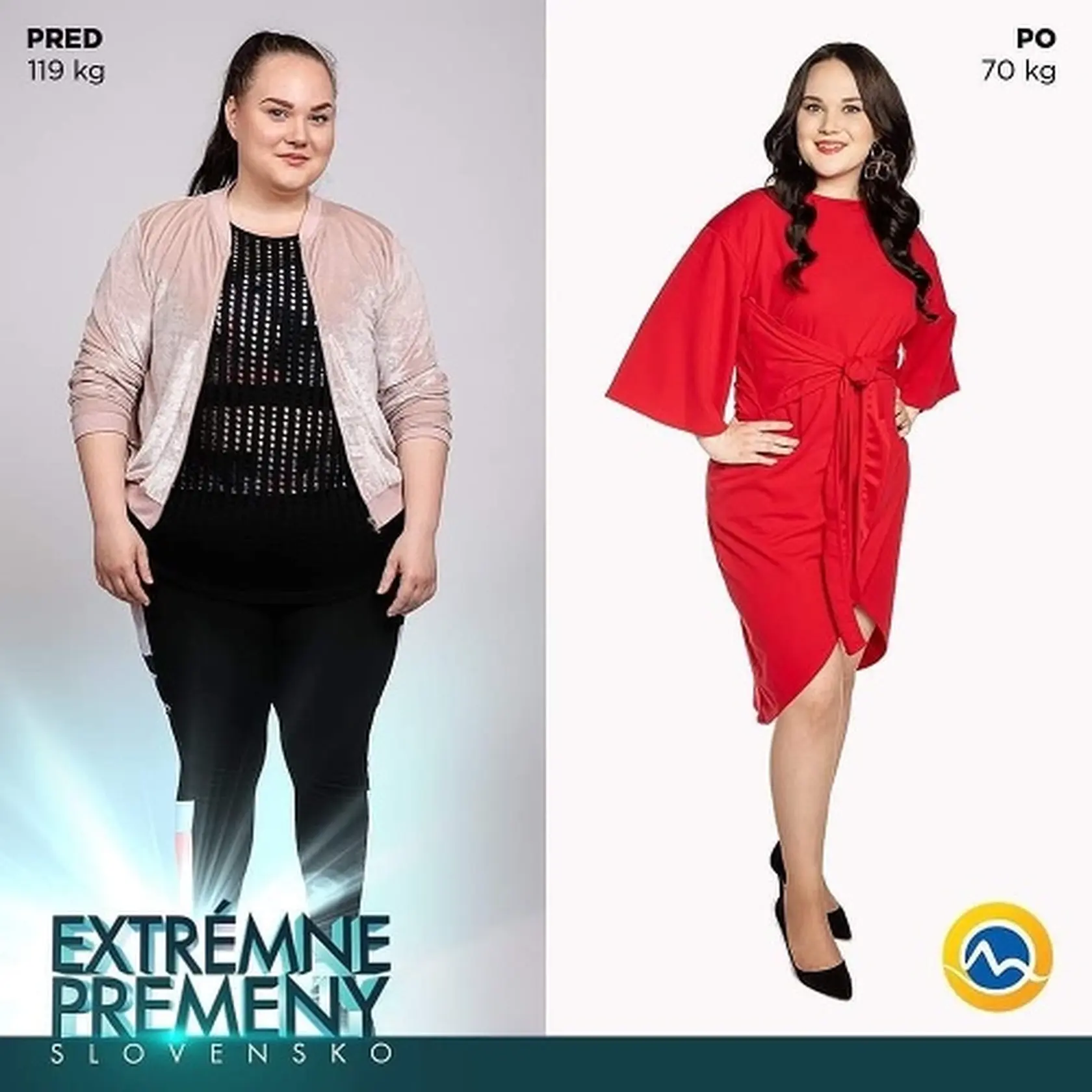 Kristína v roku 2019v Extrémnych premenách zhodila takmer 50 kilogramov.