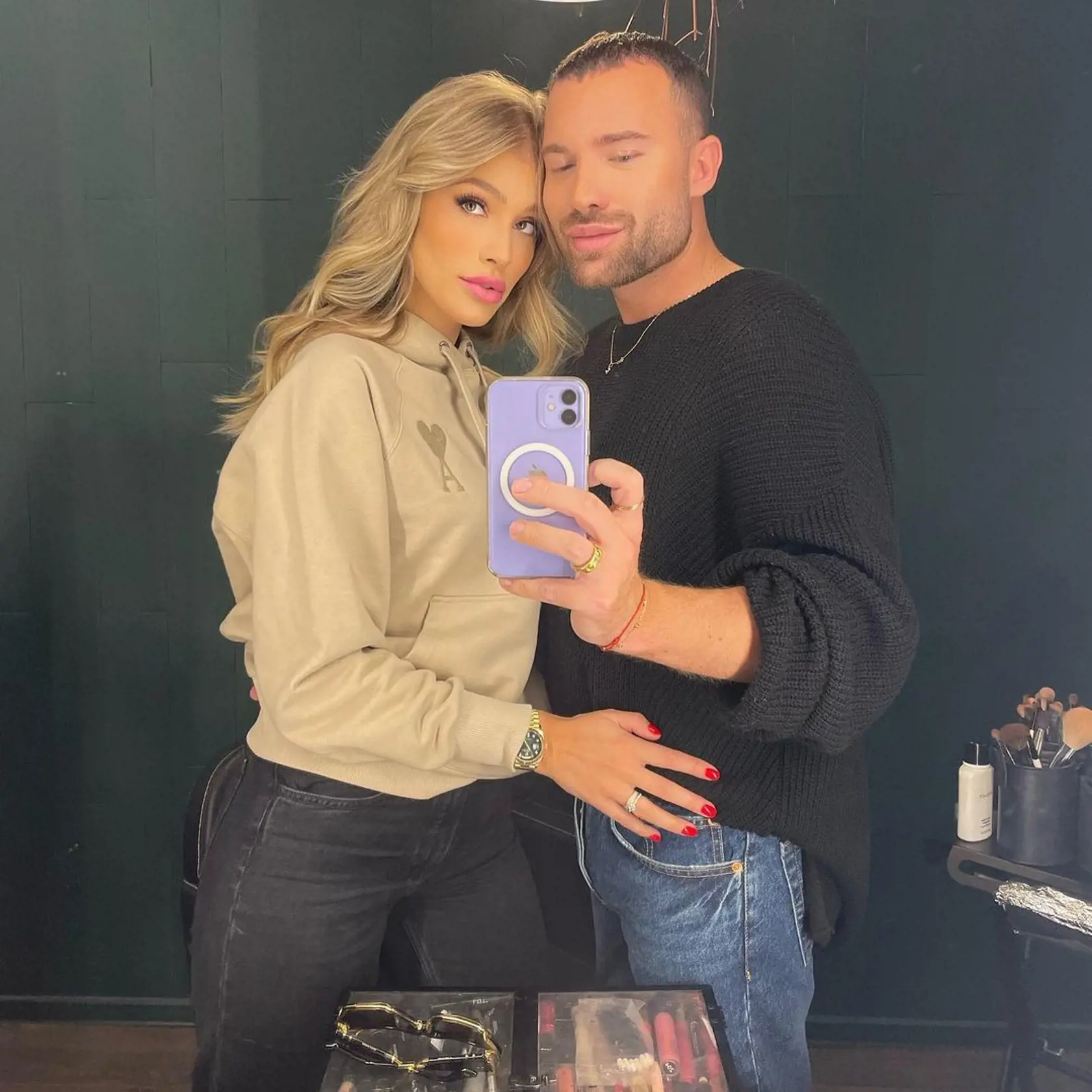 Jasmina s dobrým kamarátom a svojím vizážistom Milanom Švingálom