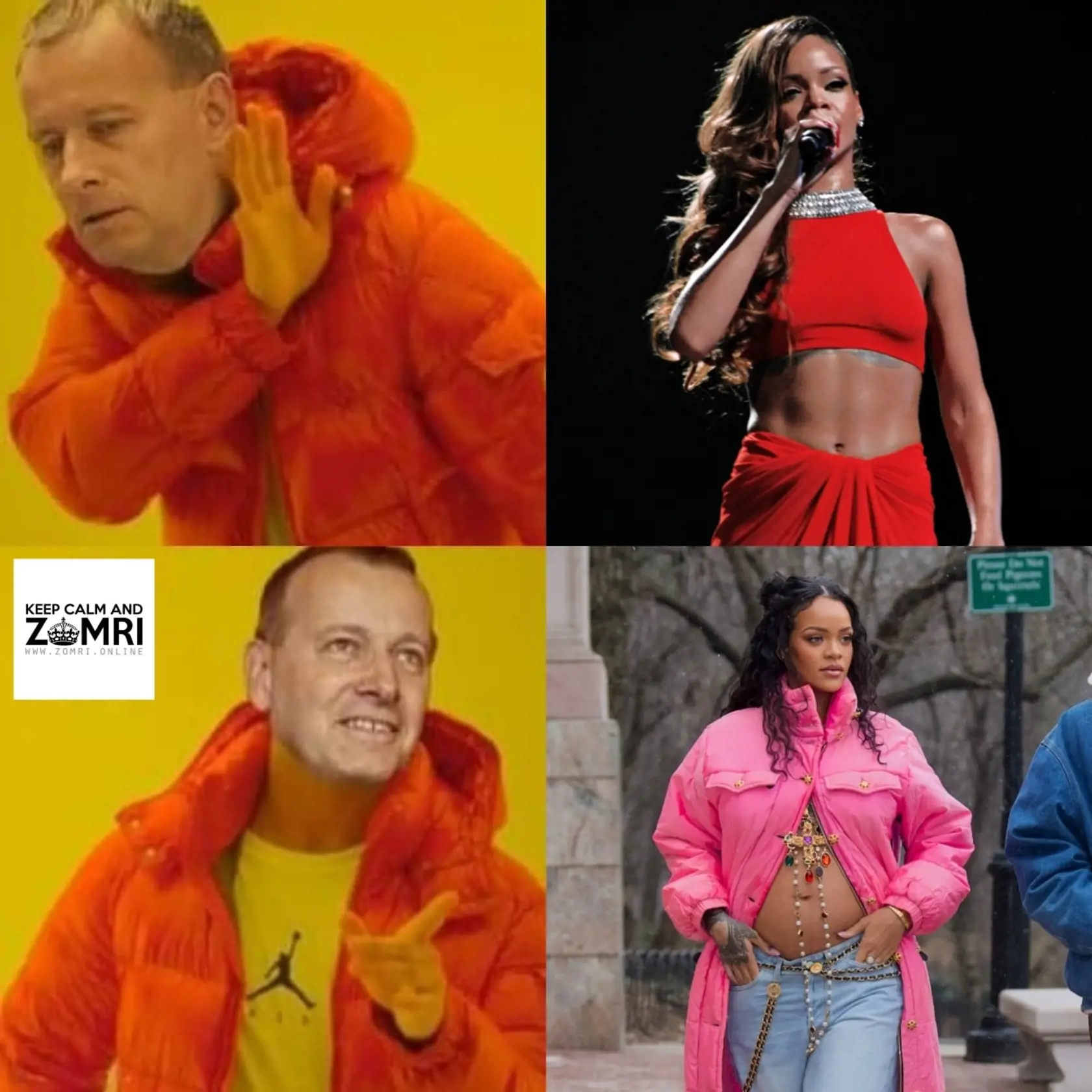 Barbadoská speváčka Rihanna oznámila, že je tehotná. Téma zaujala aj memečkárov, ktorí si pri tom spomenuli na predsedu parlamentu a známeho multiotecka Borisa Kollára (Sme rodina).