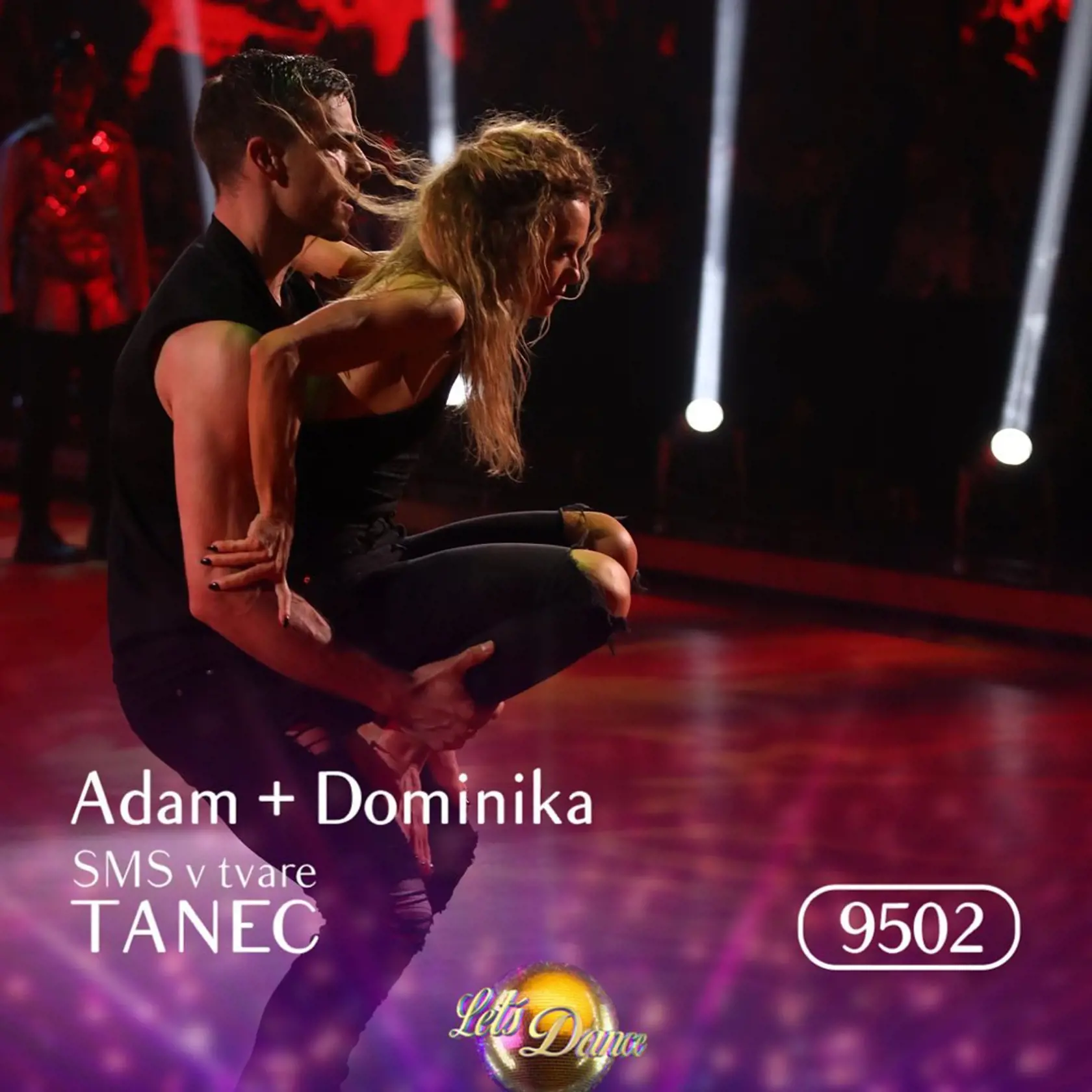 Finále Let's Dance: Adam Bardy a Dominika Rošková.