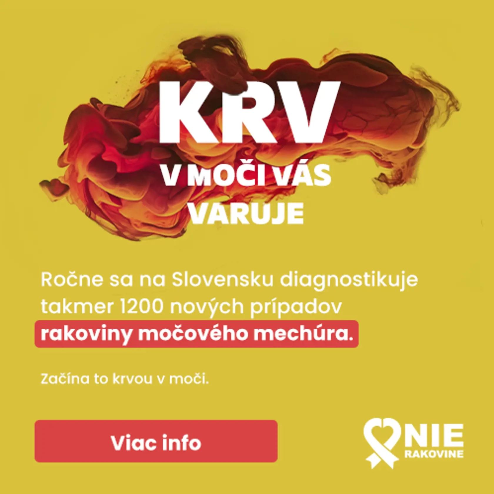 Ak objavíte moč v krvi, neváhajte a choďte k lekárovi.