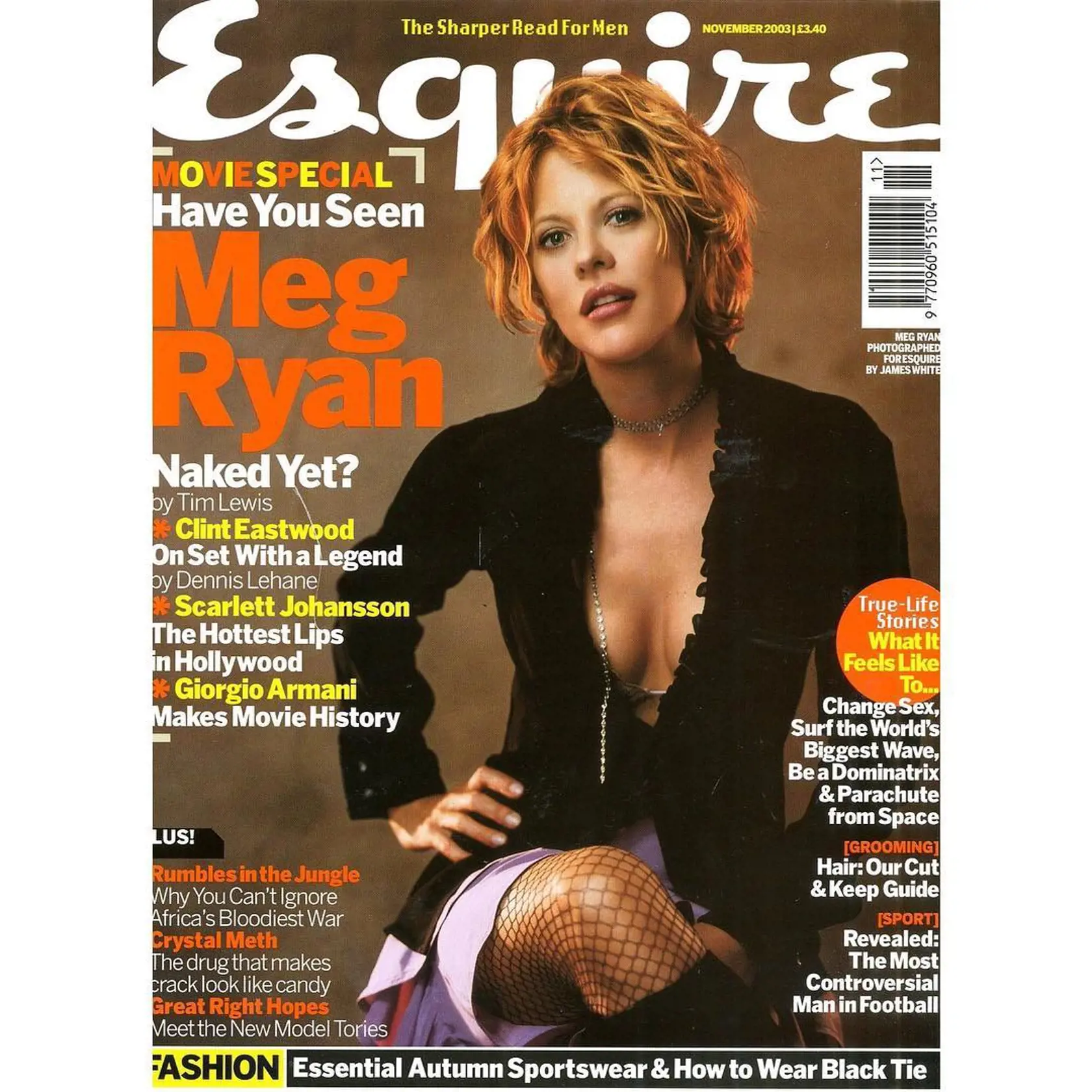 Takto Meg pózovala pre magazín Esquire v novembri 2003