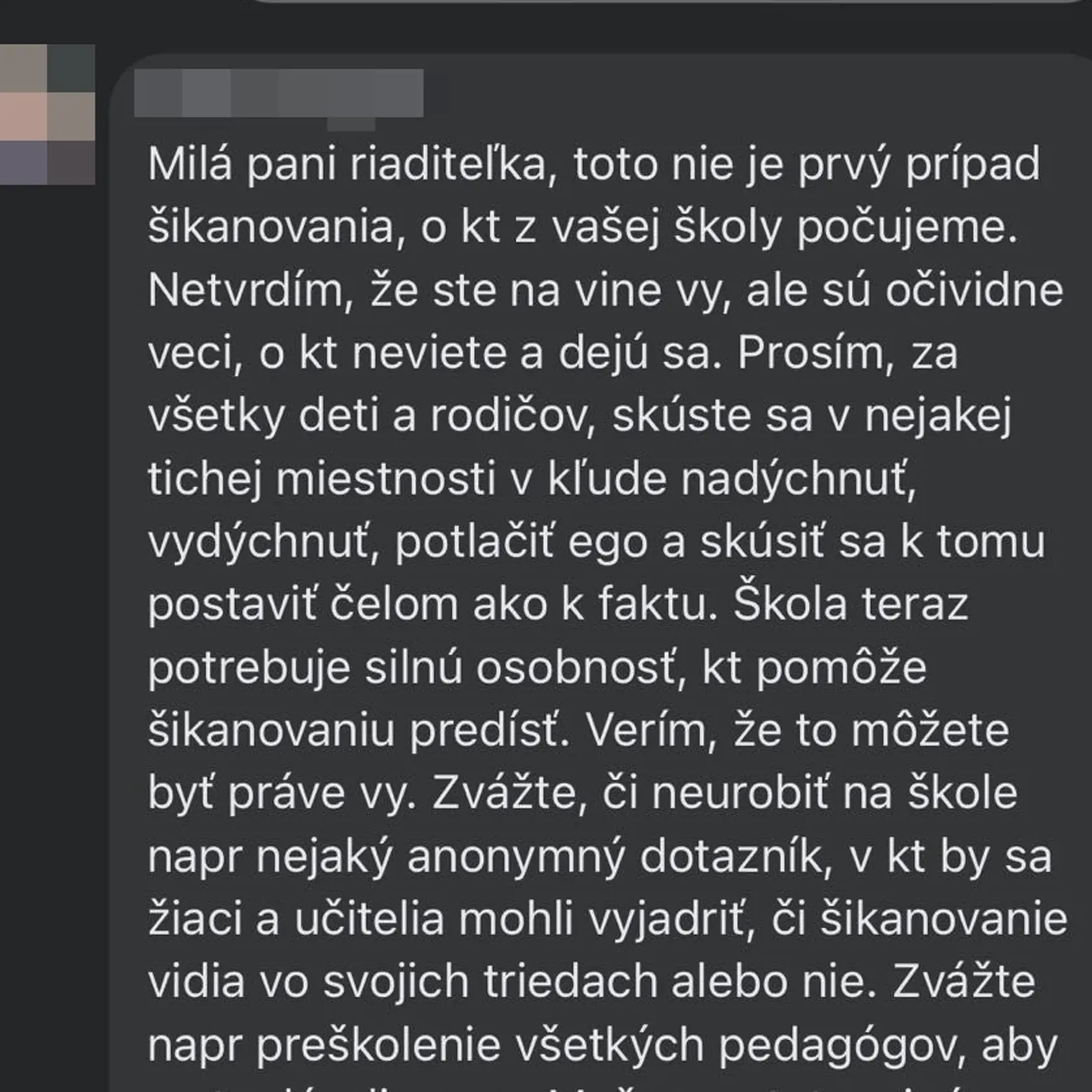 Na sociálnej sieti ľudia prehovárajú o údajnej šikane na ZŠ Pieninská.