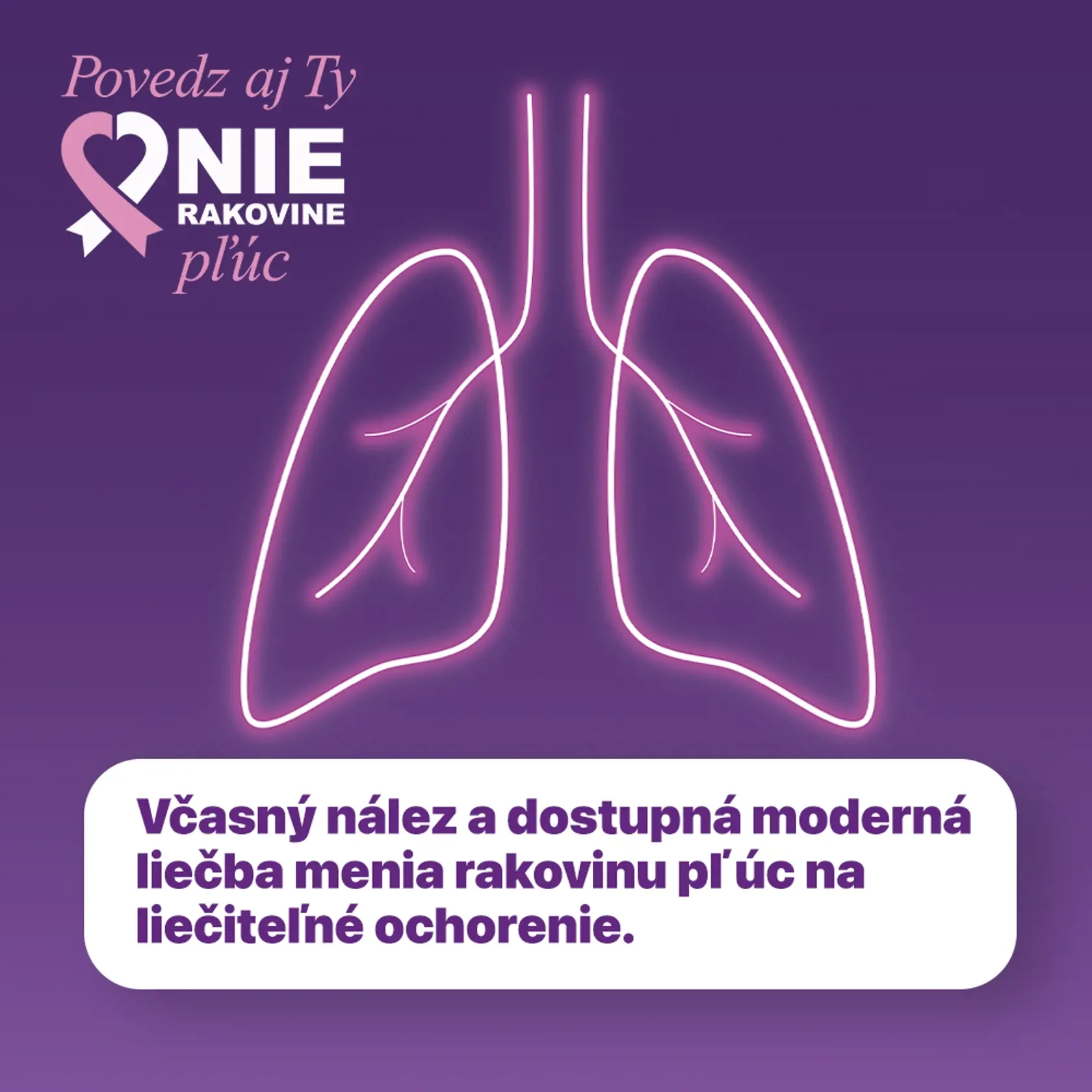 Prevencia, včasná diagnóza a moderná liečba dokážu karcinóm pľúc zastaviť.