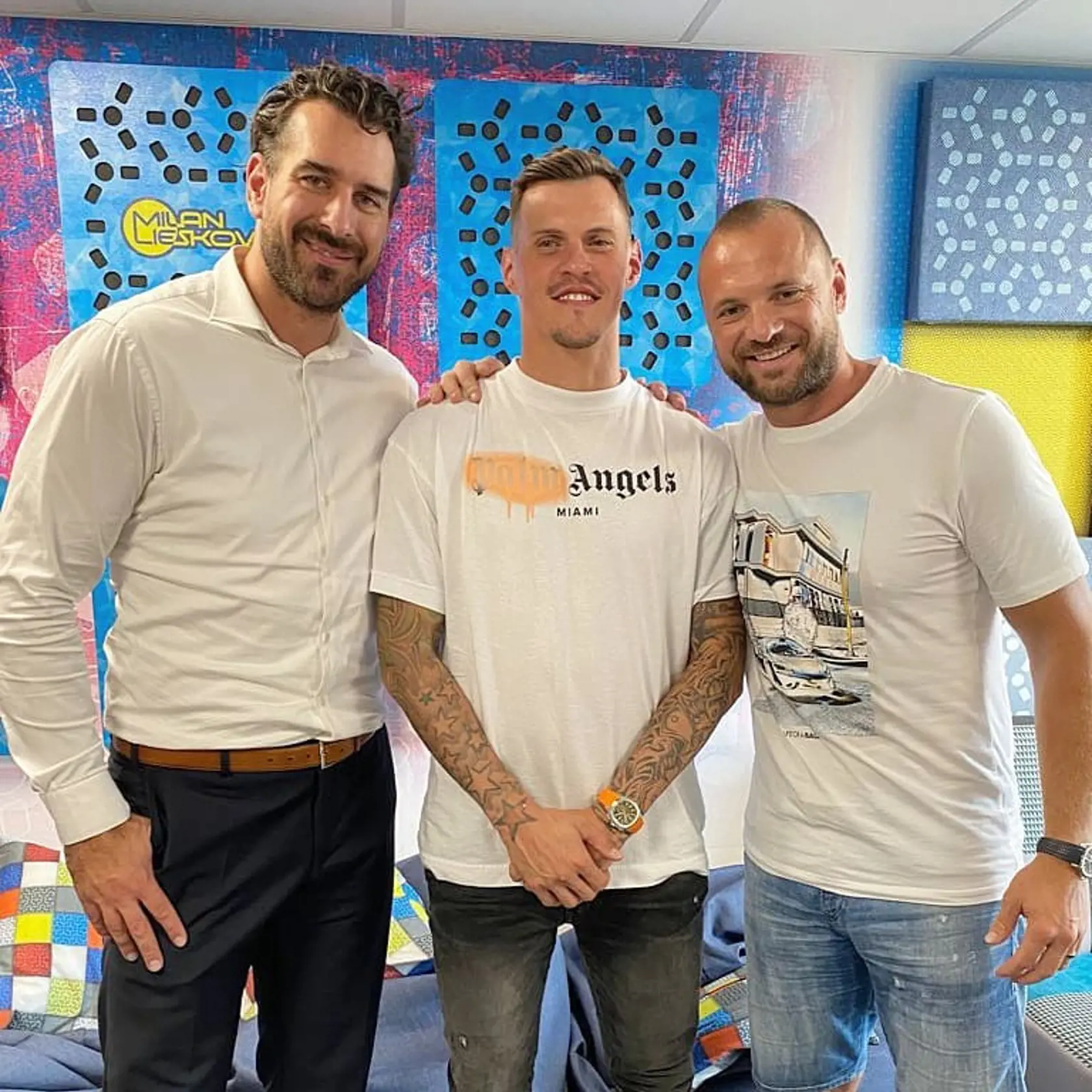 Boris Valábik, Martin Škrteľ a Marián Gáborík