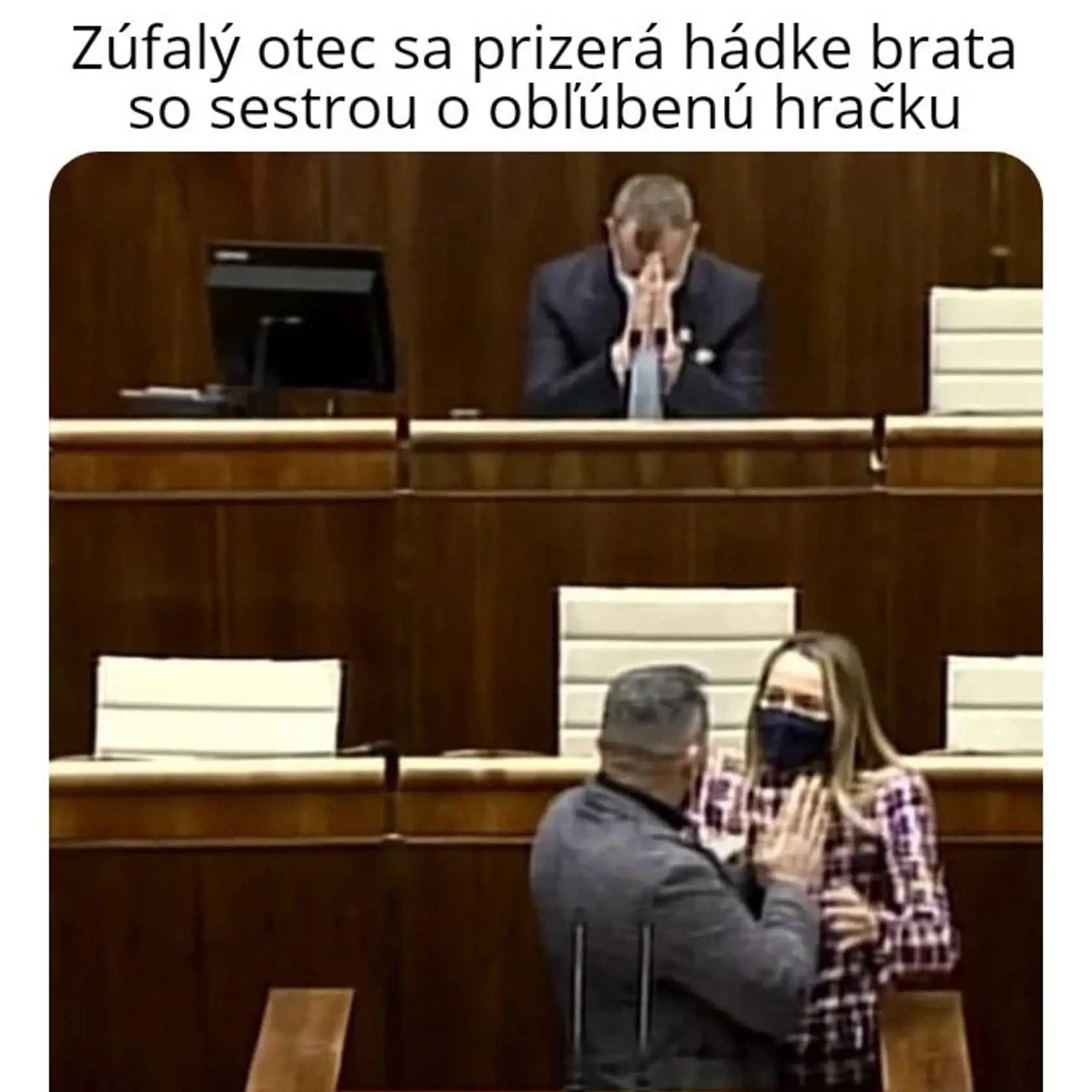 Poslankyňa Romana Tabák (OĽaNO) pobavila verejnosť, keď sa v pléne národnej rady vrhla na Miroslava Suju (Republika).