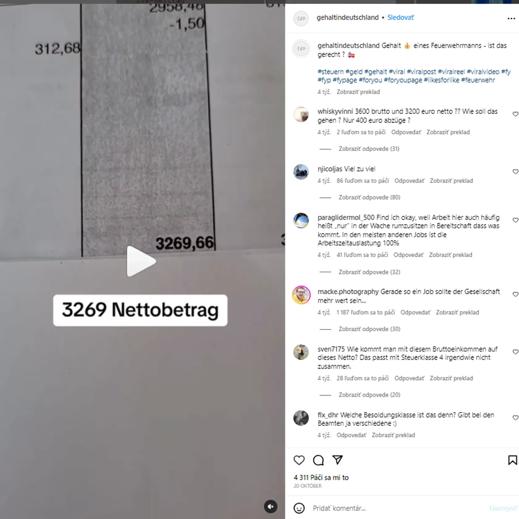 Hasič v Hamburgu pracuje 48 hodín týždenne. Zarobí si 3 269 eur