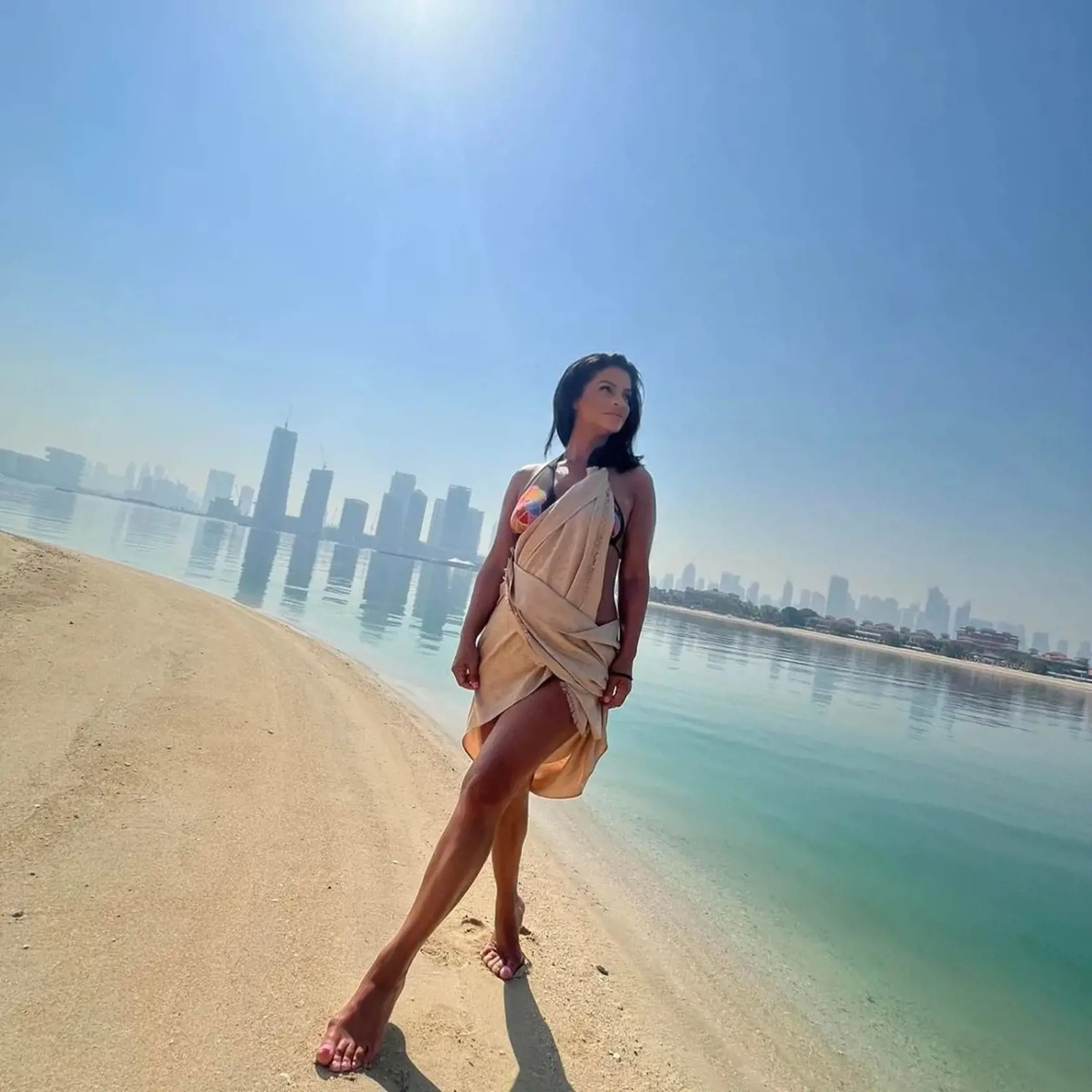 Silvia Šarköziová v Dubaji.