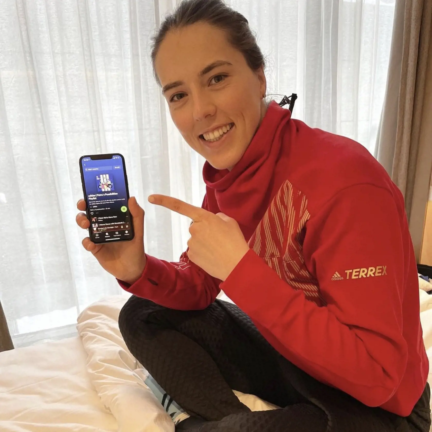 Petra strávila Valentín v Pekingu v dejisku olympiády bez partnera.