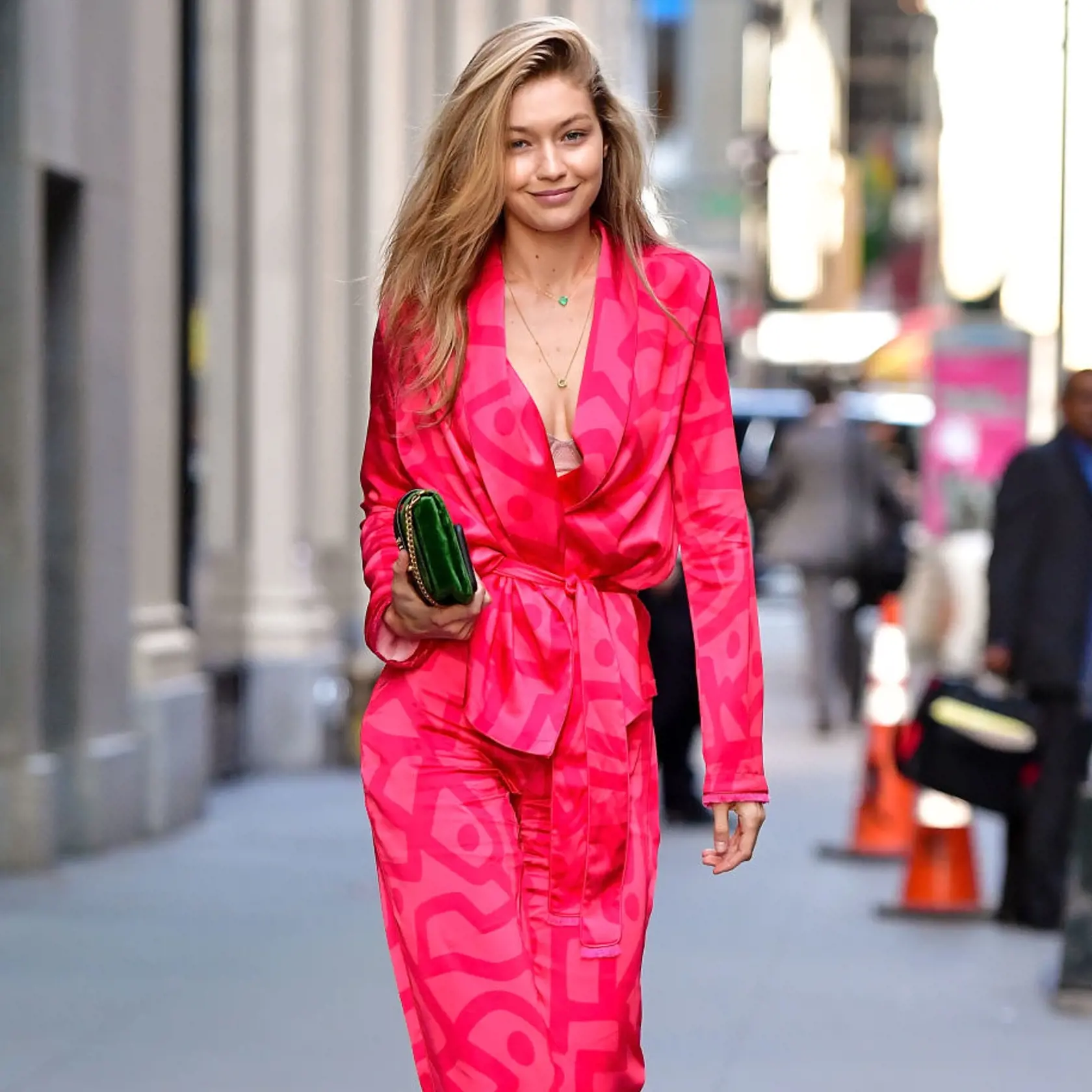 NEW YORK, NY - SEPTEMBER 07:  Gigi Hadid seen on the streets of Manhattan on September 7, 2017 in New York City.  (Photo by James Devaney/GC Images)