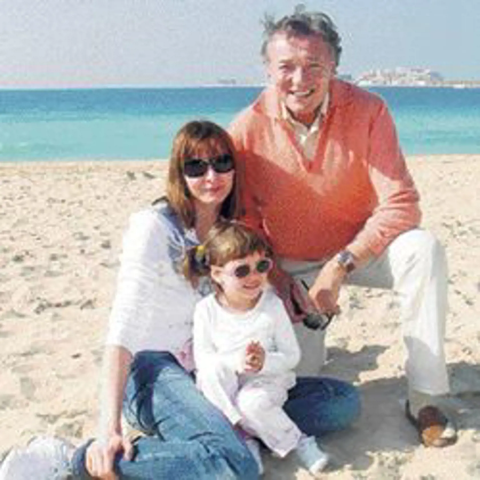 Karel Gott s manželkou Ivanou a dcérou Charlottkou na dovolenke v Spojených arabských emirátoch (2009)