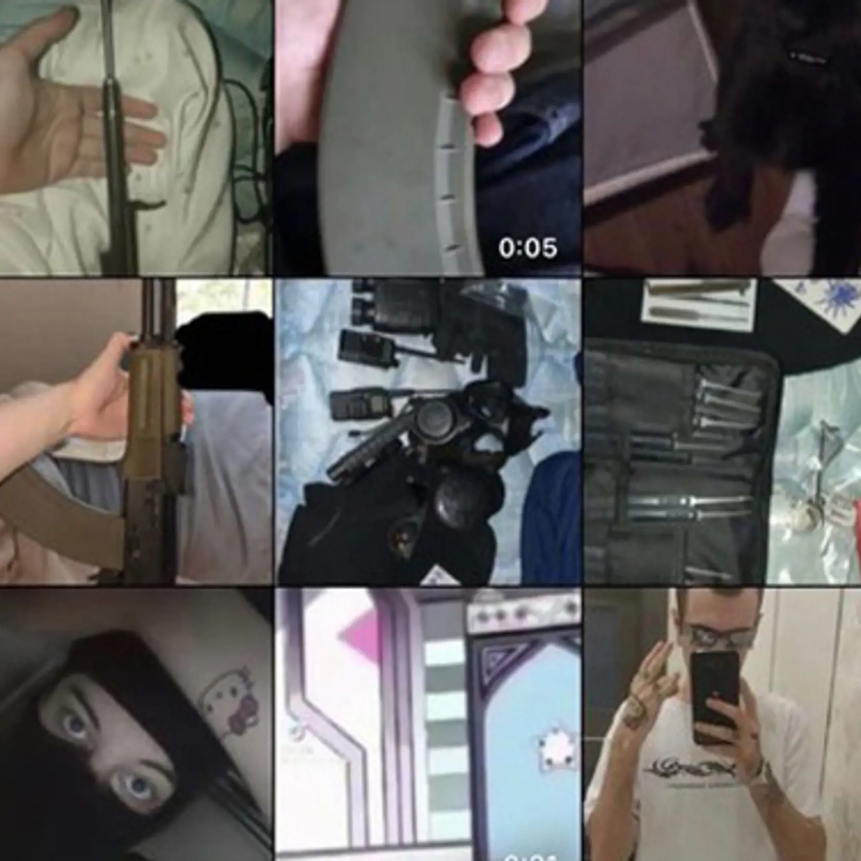 Výhražné emaily mali byť údajne poslané z tohto profilu. Neznámy sa na ňom chváli zbraňami.